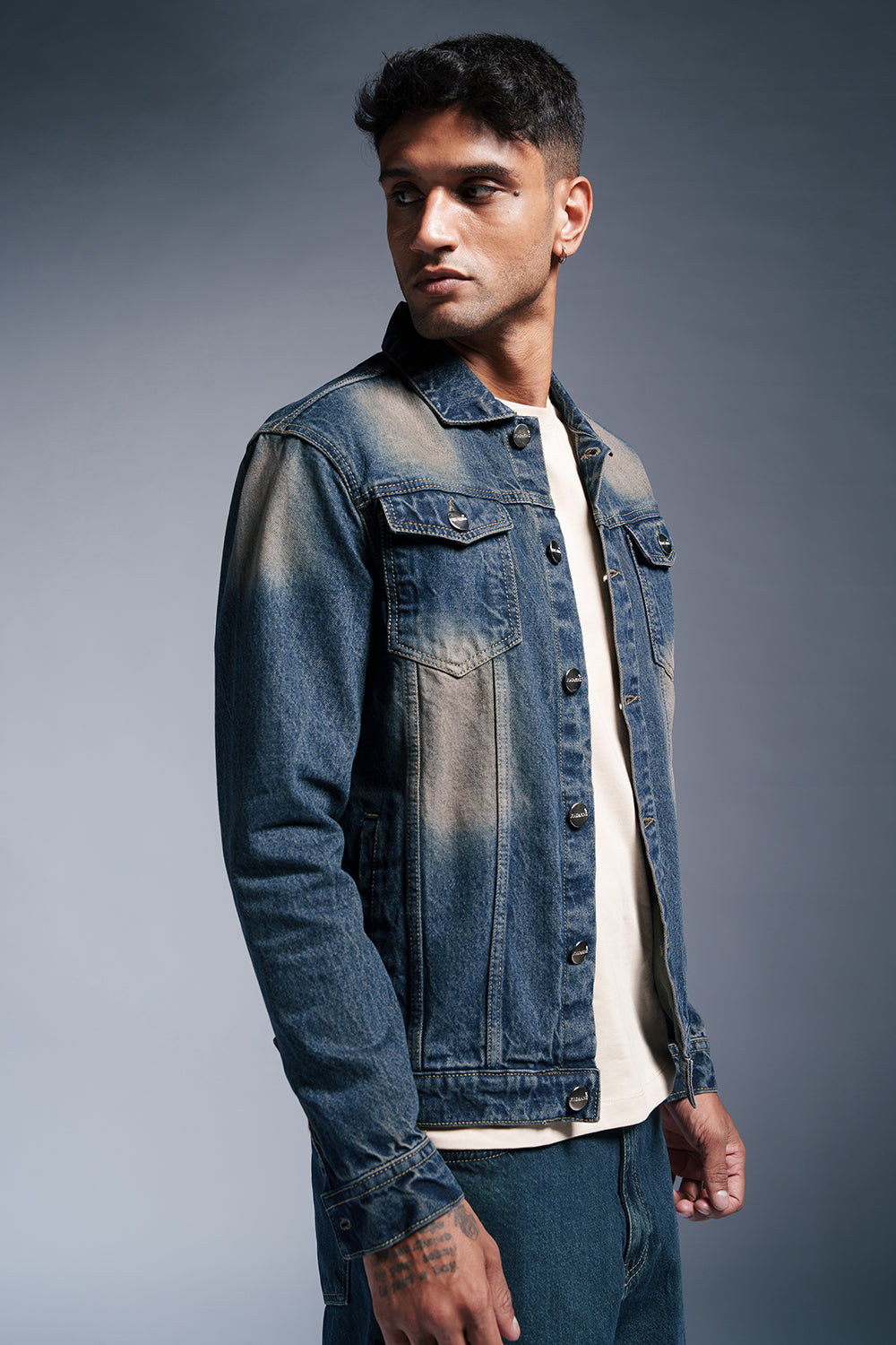 Tidal Depth Men's Denim Trucker Jacket