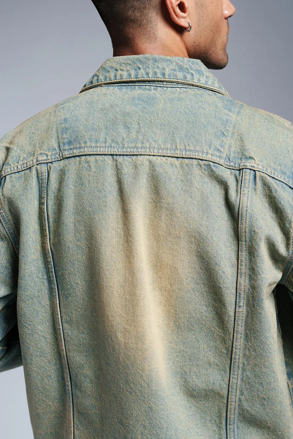 Retro Royal Men's Denim Trucker Jacket