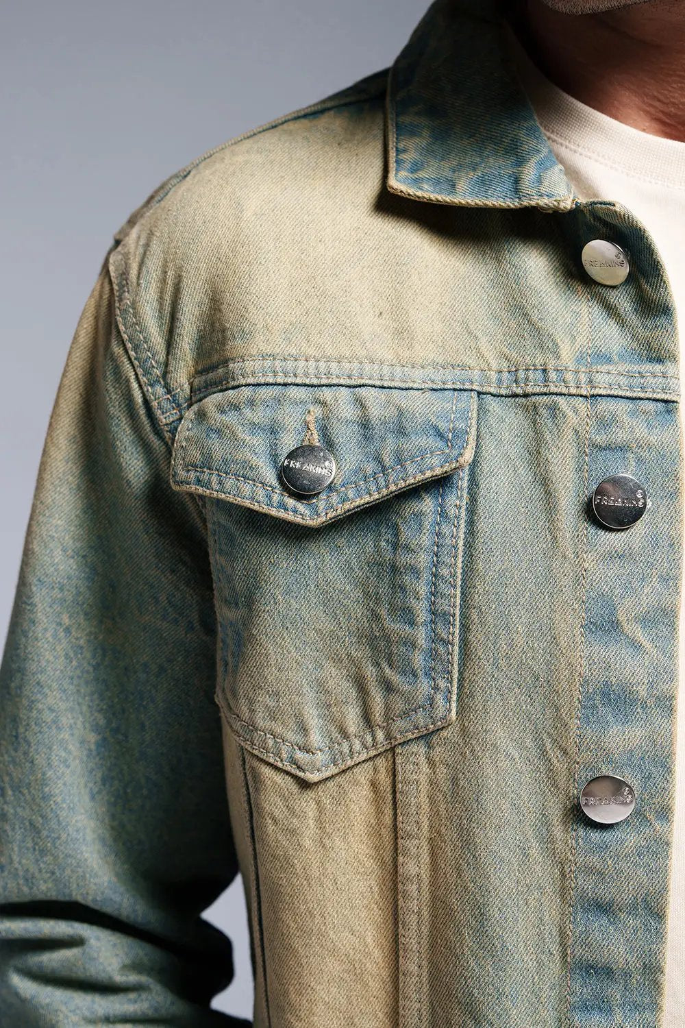 Retro Royal Men's Denim Trucker Jacket