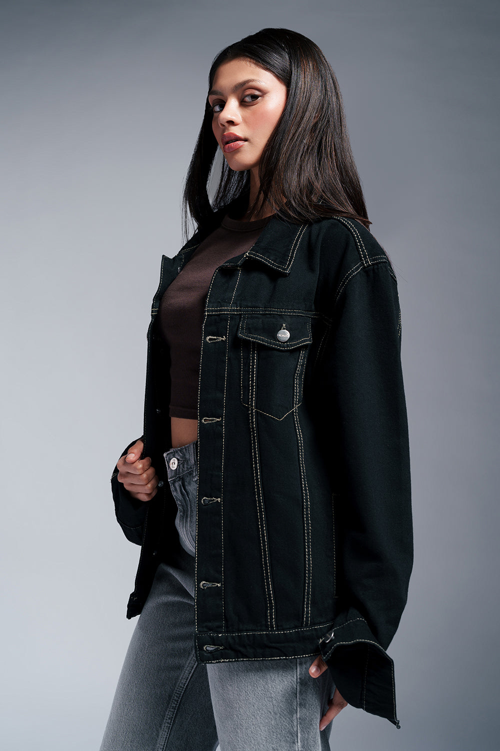 Night Rider Denim Trucker Jacket