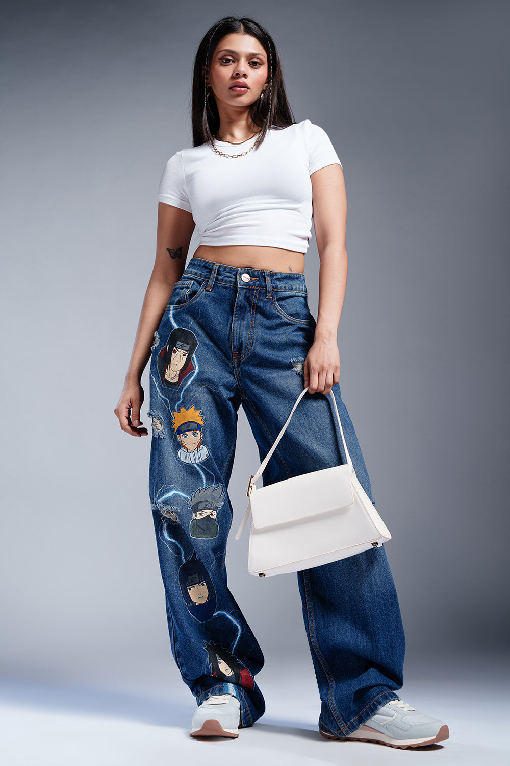 Blue Canvas Anime Relaxed Fit Jeans