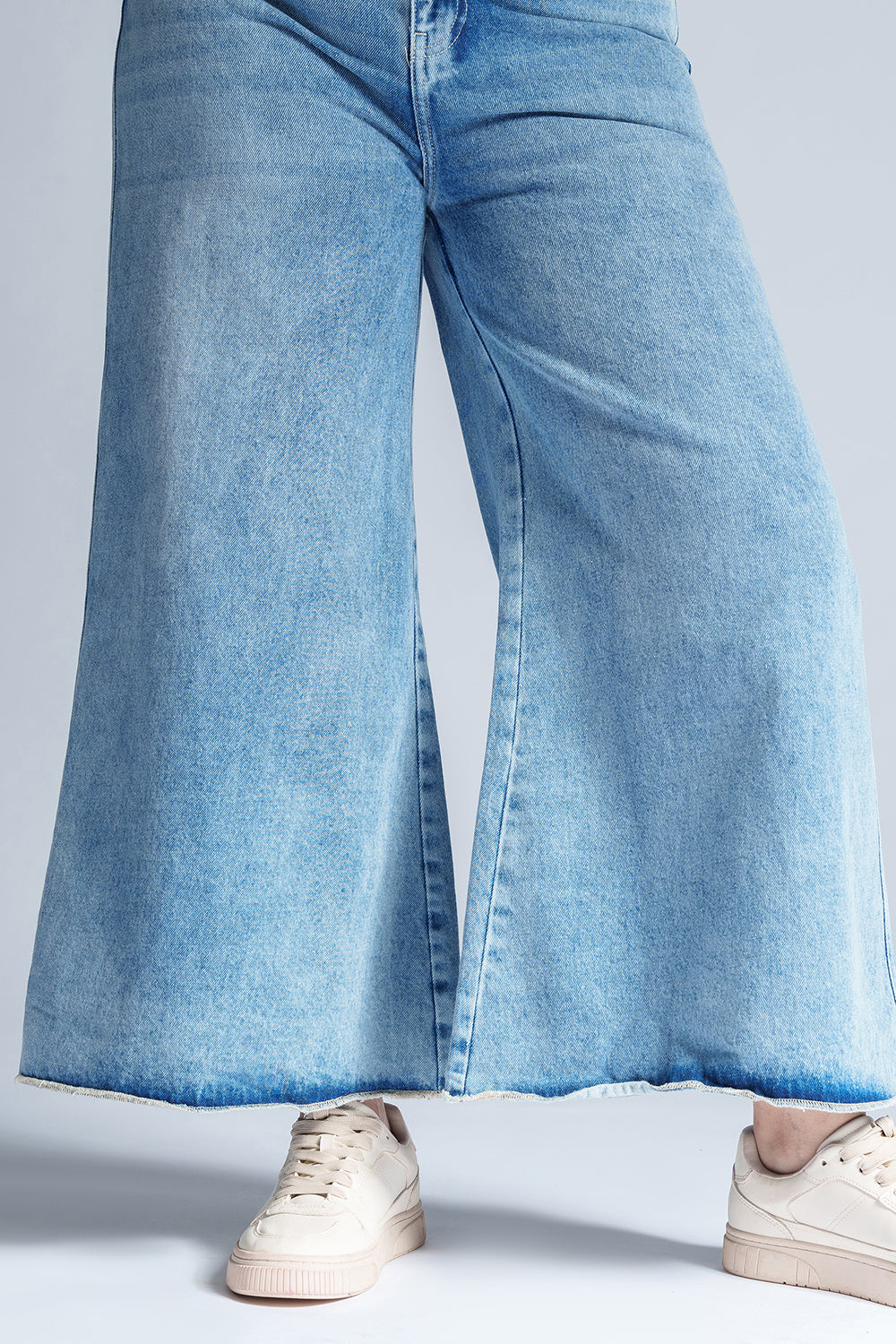 Blue Sparkle Curve Flare Fit Jeans