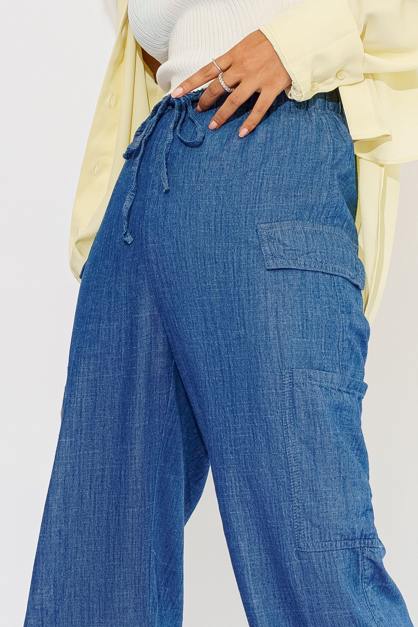 RELAXED LIGHT WEIGHT CARGO PANTS