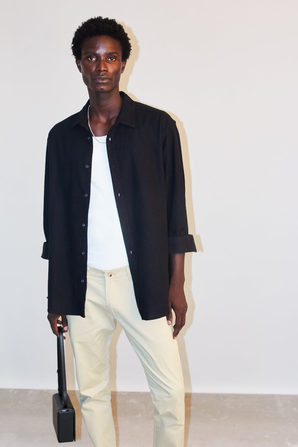 Full Sleeves Black Men's Shirt