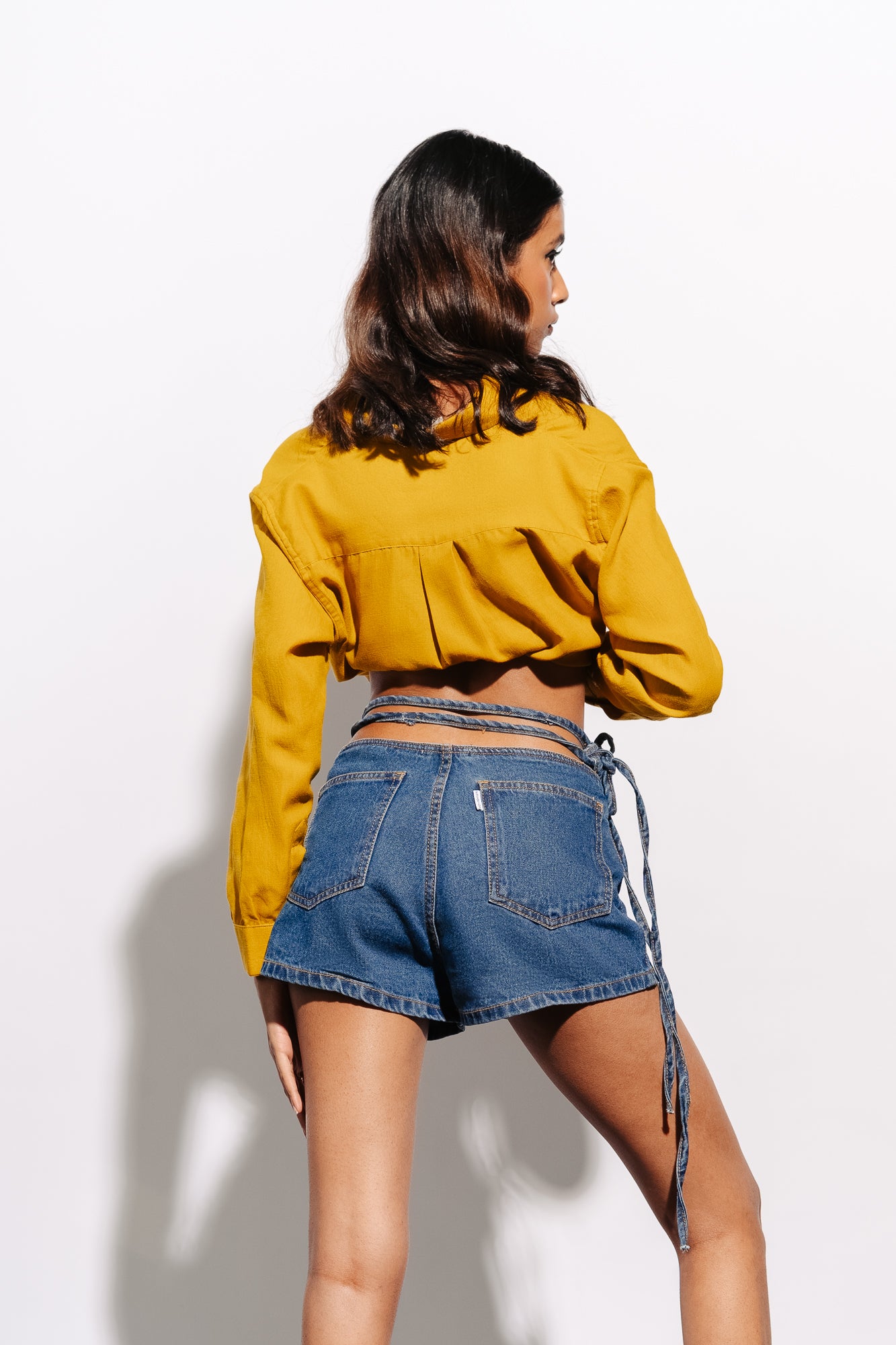 Buy Online|Spykar Women White Cottom Slim Fit Above Knee Length Denim Shorts