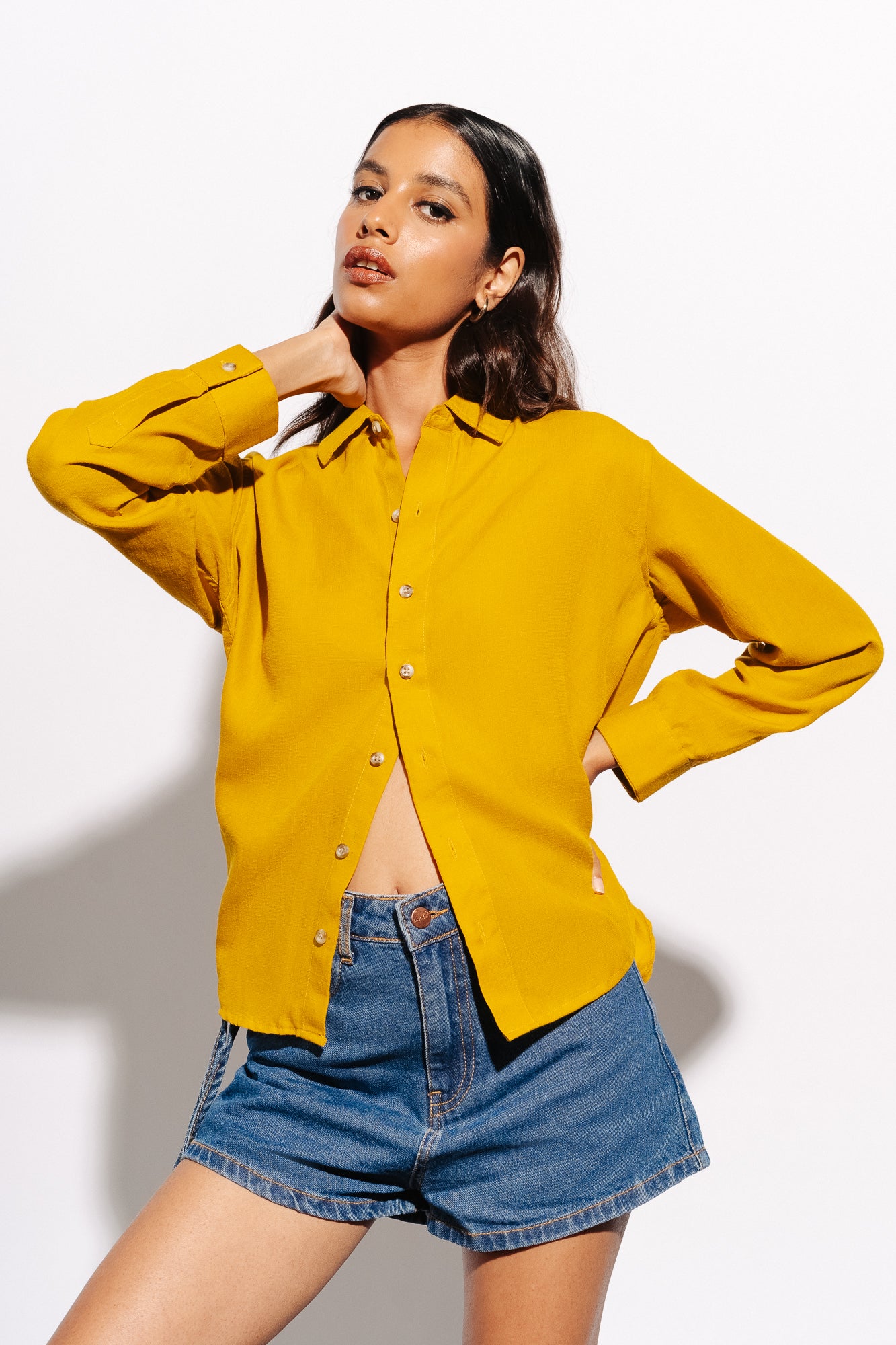 Yellow Linen Shirt
