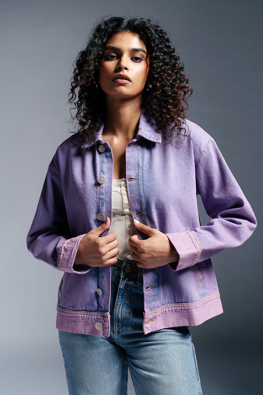 Berry Pop Denim Jacket