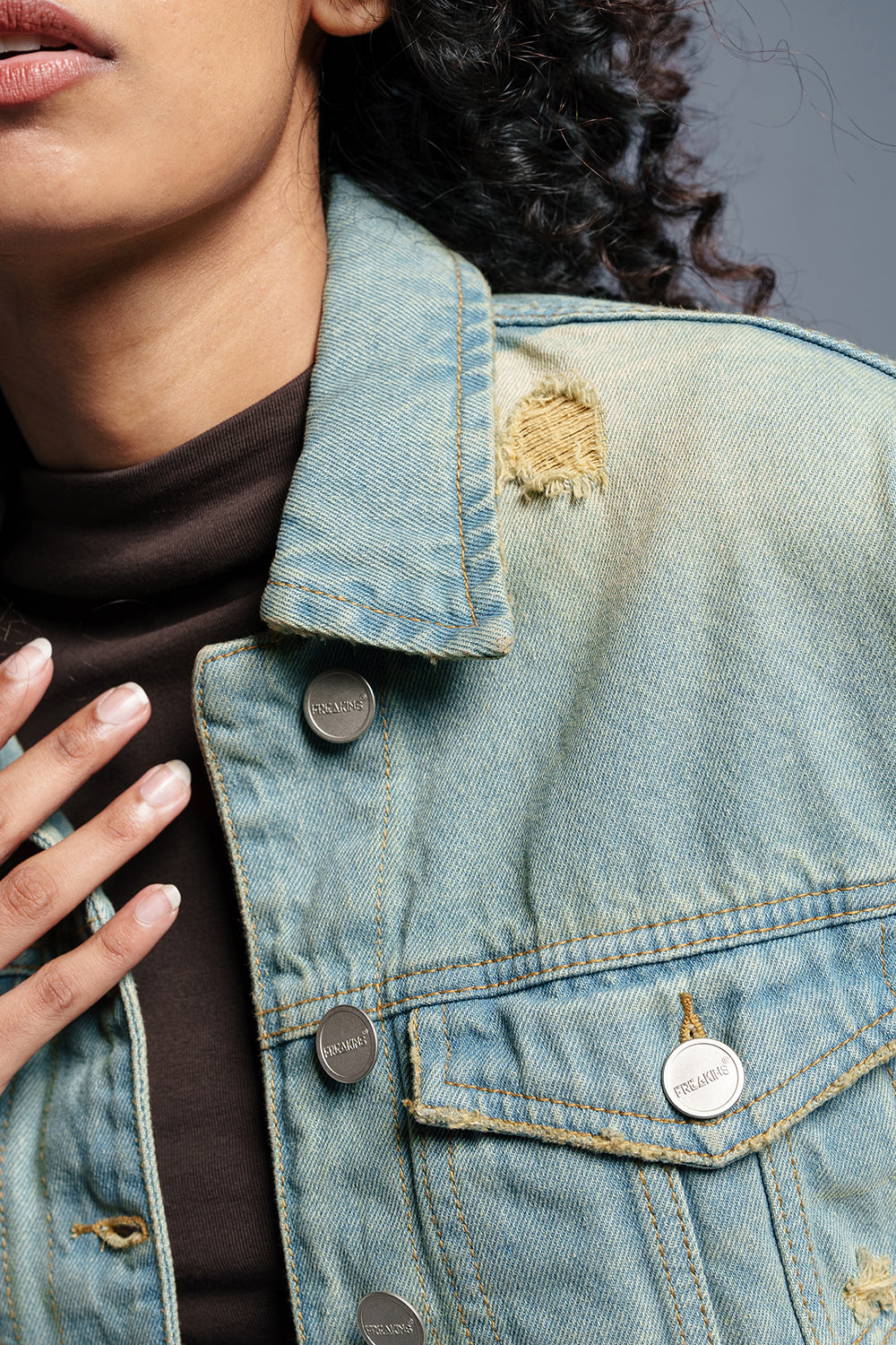 Vintage Fusion Denim Trucker Jacket