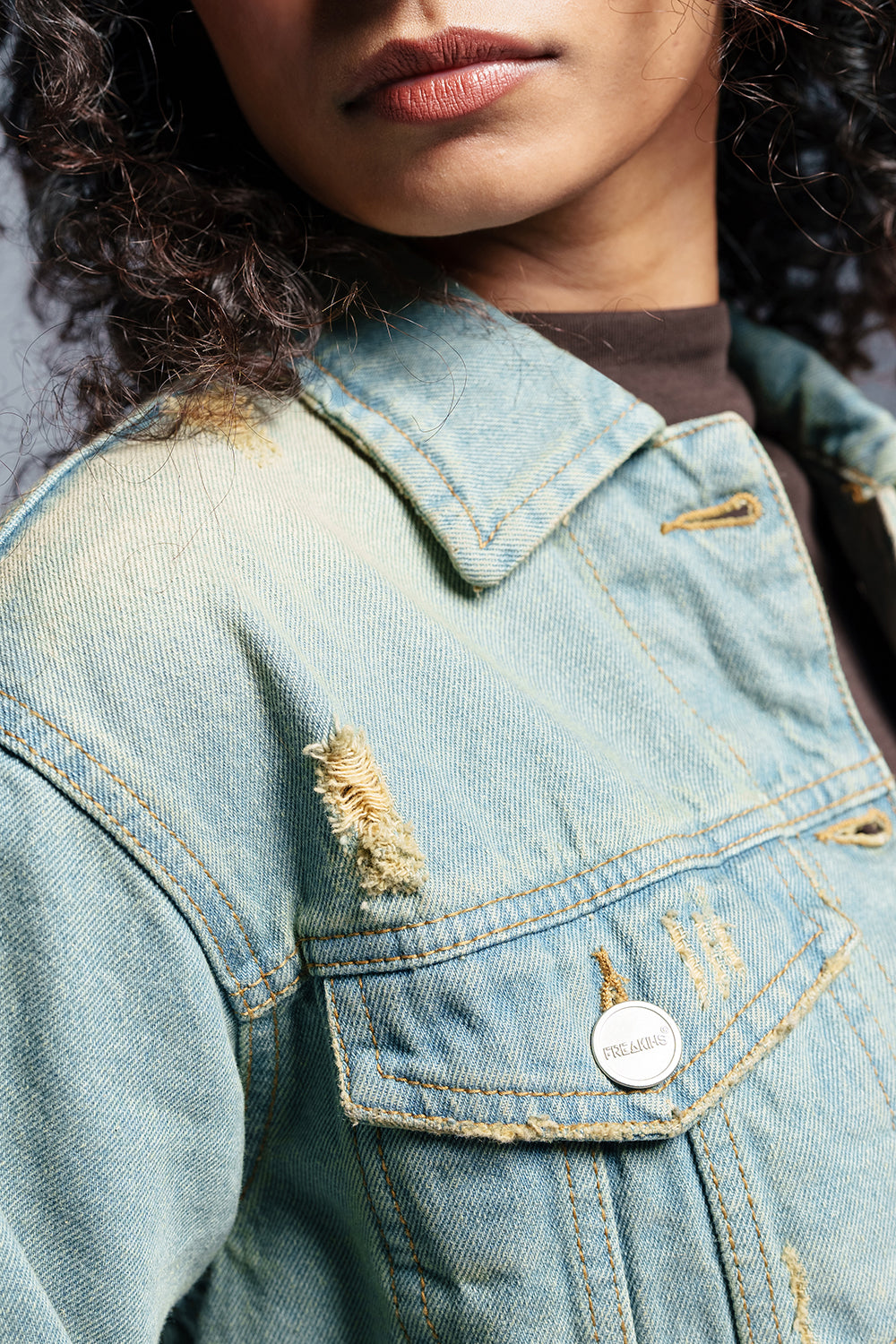 Vintage Fusion Denim Trucker Jacket