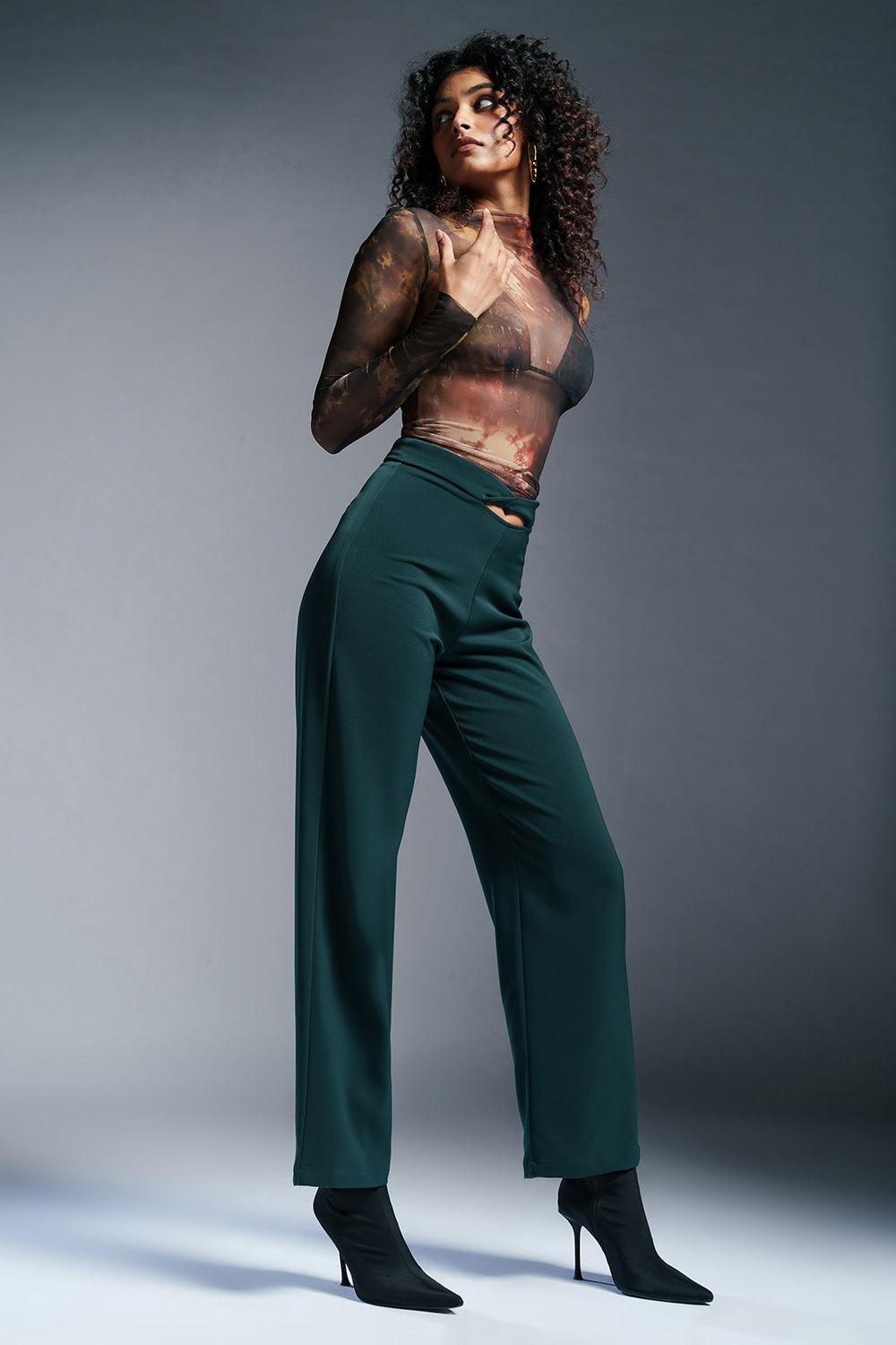 Emerald Bay Twisted Waist Korean Pants