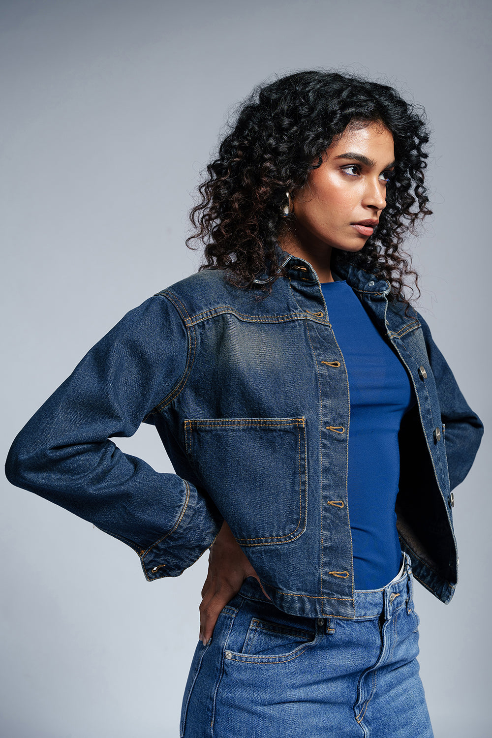 Deep Blue Dream Denim Jacket