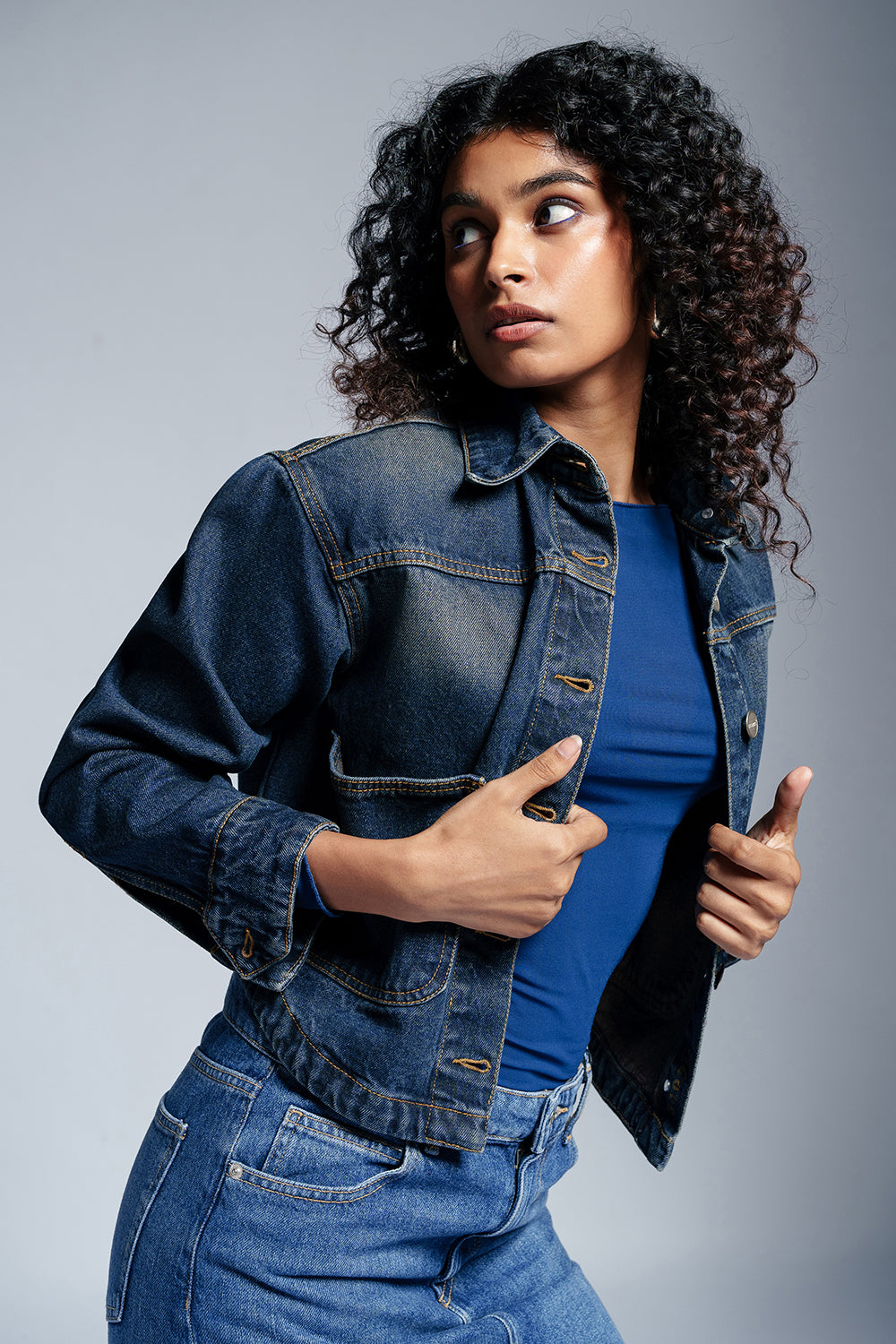 Deep Blue Dream Denim Jacket