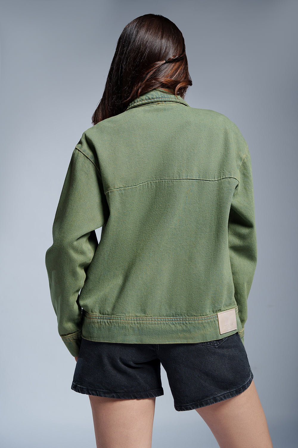 Mossy Mint Denim Jacket