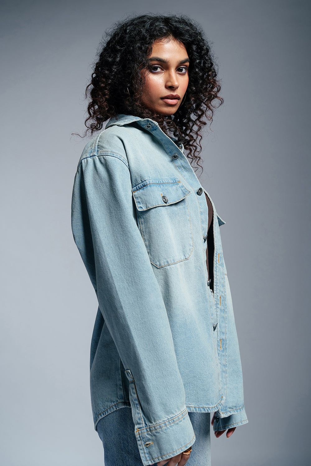 Frost Blue Women's Denim Jacket