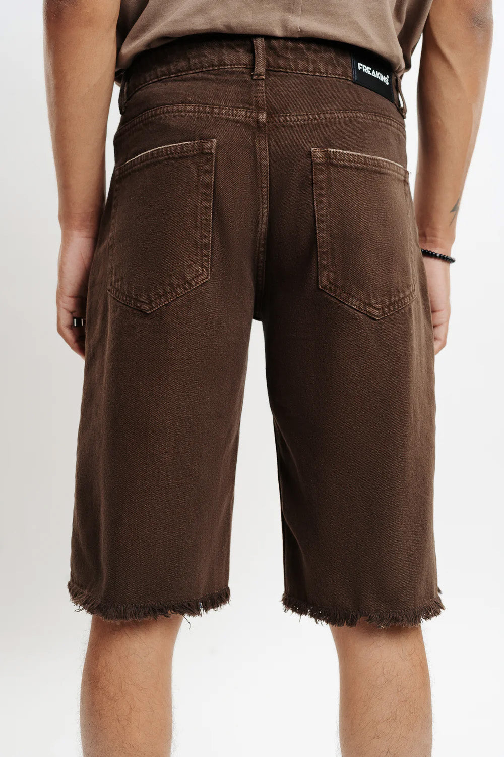 Men's Brown Denim Shorts