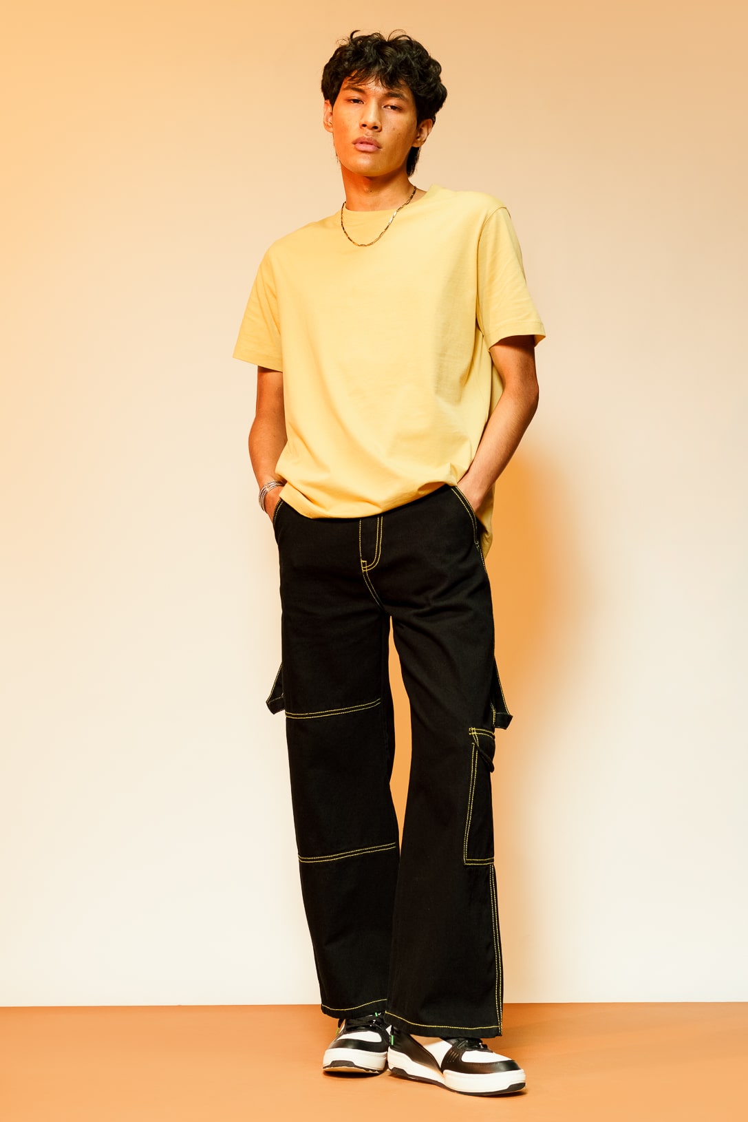 Generic Patchwork Cargo Pants Men Corduroy Contrast Stitch Trousers Mens  Streetwear Loose Casual Pants @ Best Price Online | Jumia Egypt