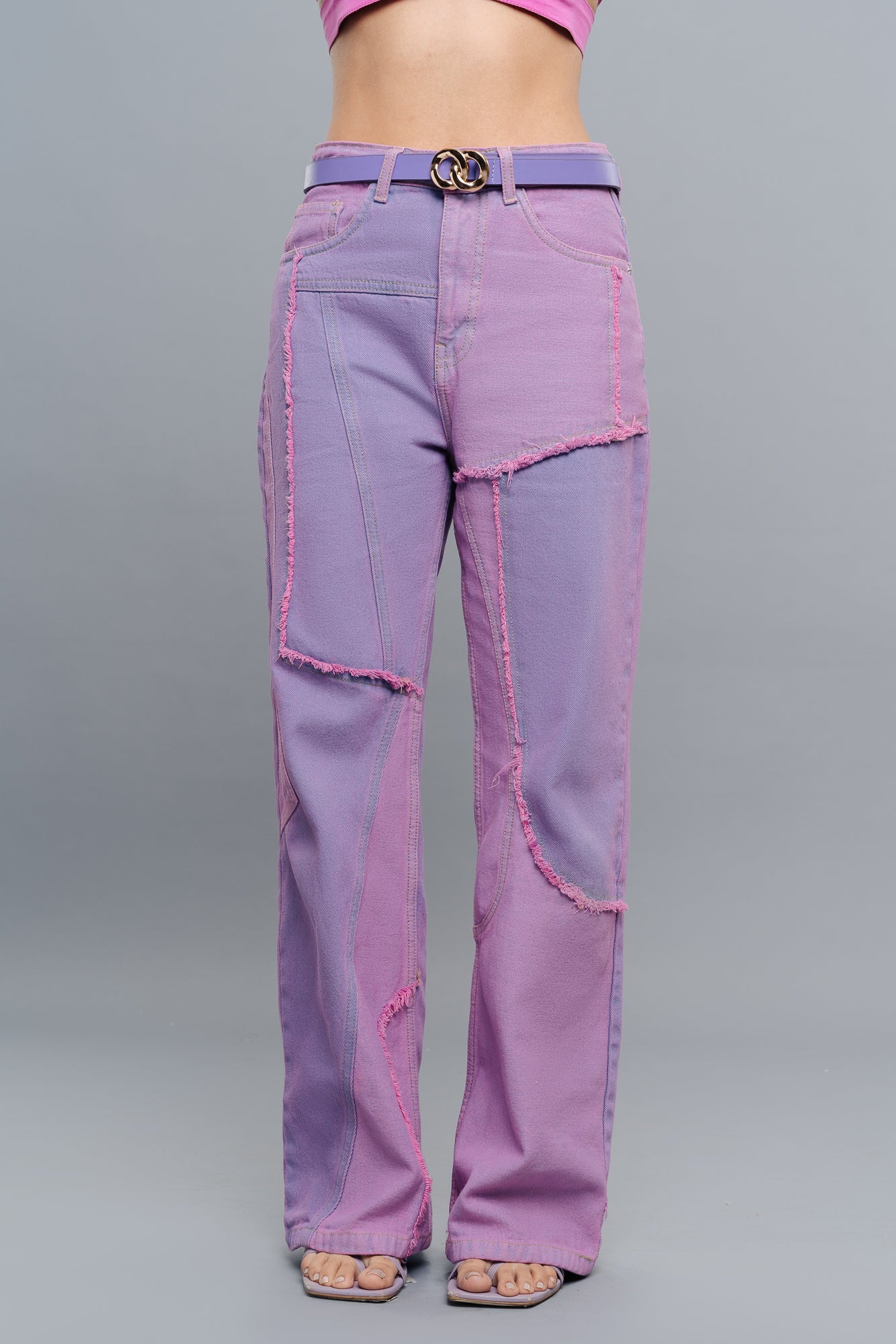 Pink dreams straight jeans