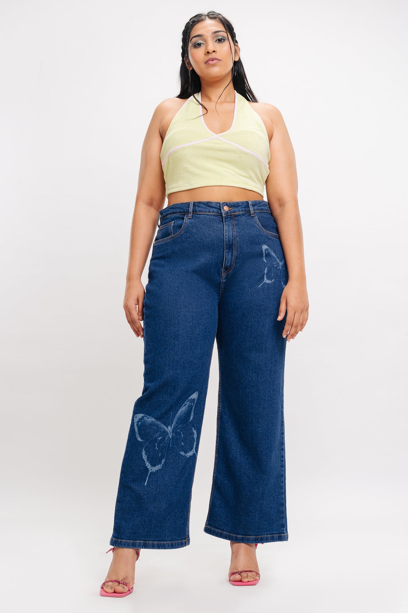 BUTTERFLY STRETCH STRAIGHT JEANS
