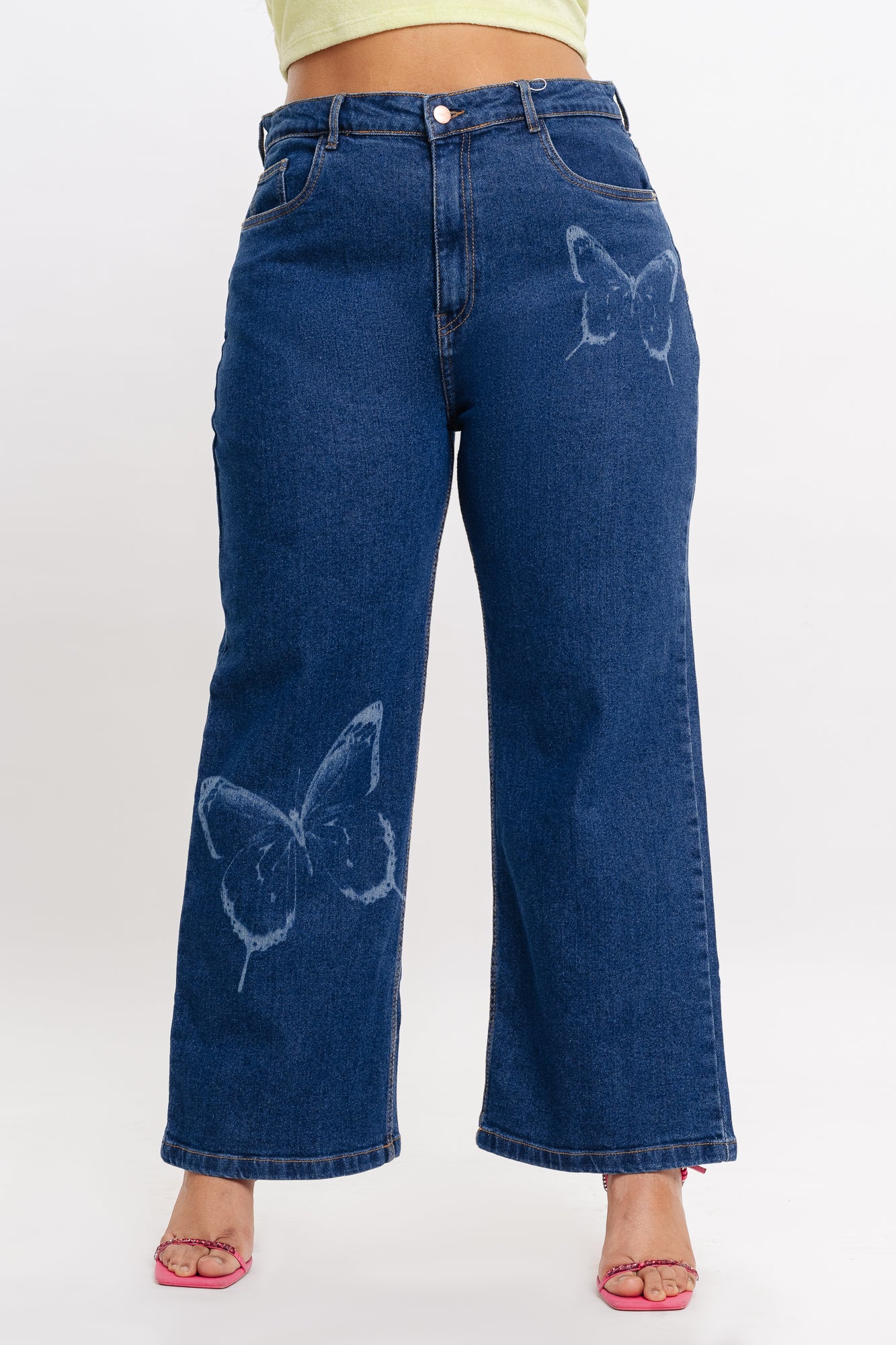 BUTTERFLY STRETCH STRAIGHT JEANS