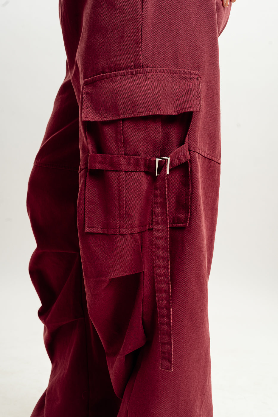 ☆NieR 軽量8POCKET BURGUNDY CARGO PANTS