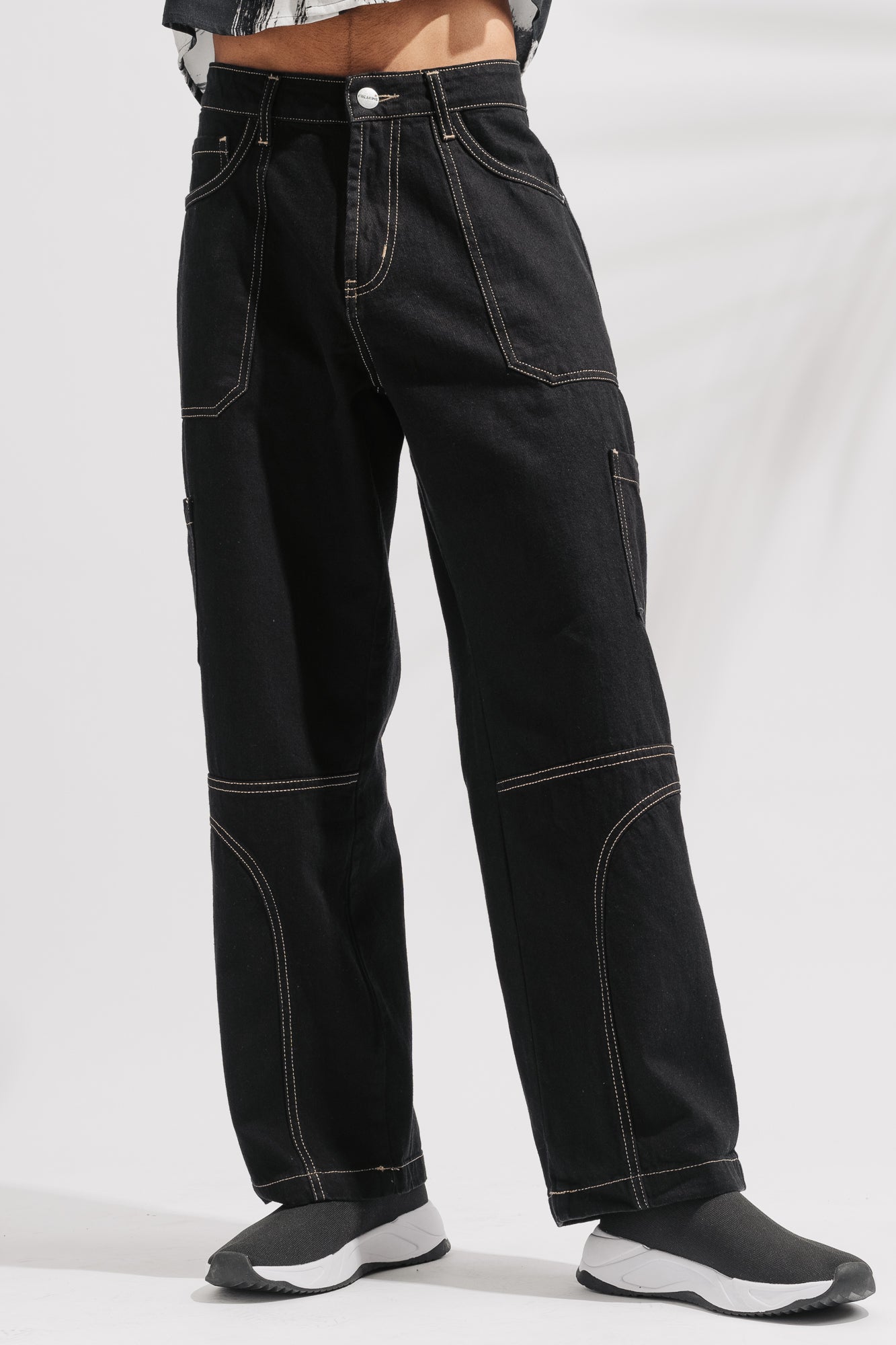 Men's Trendy Cotton Cargo Pants Vintage Elastic Waist - Temu