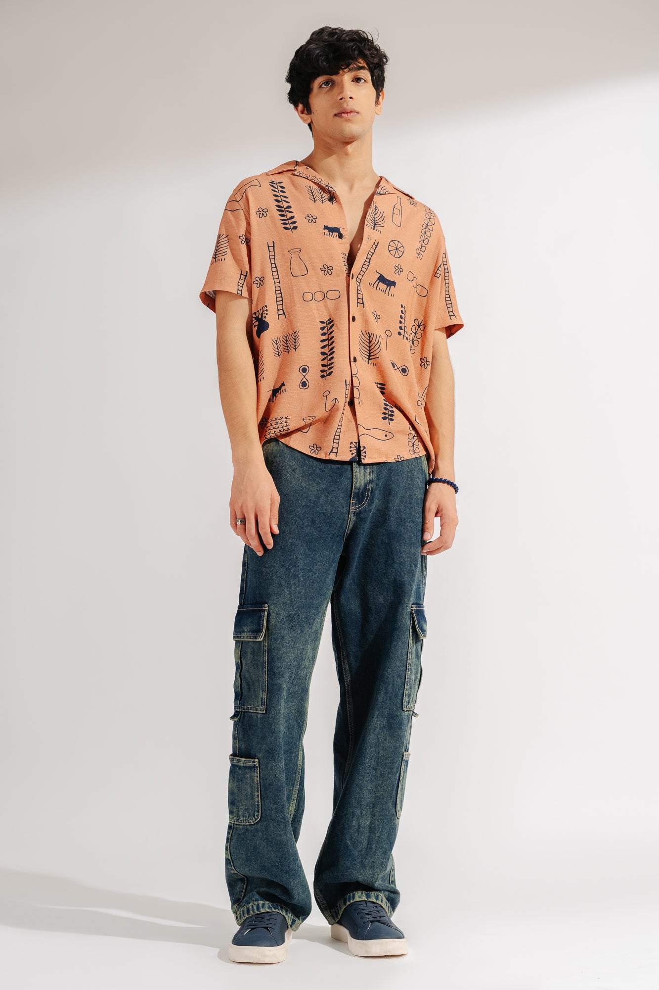 Ultimate Black Buckle Detail Men's Korean Pants
