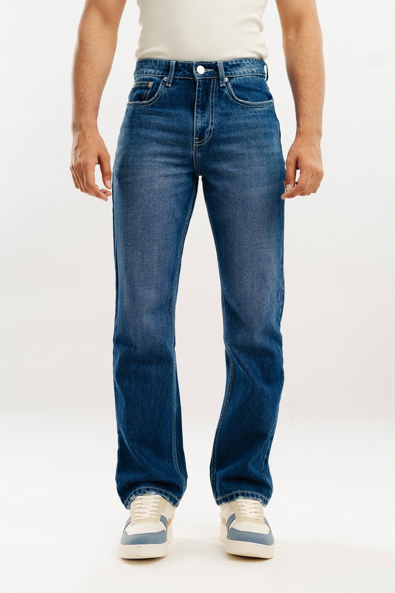 Azure Men's Blue Slim Fit Jeans