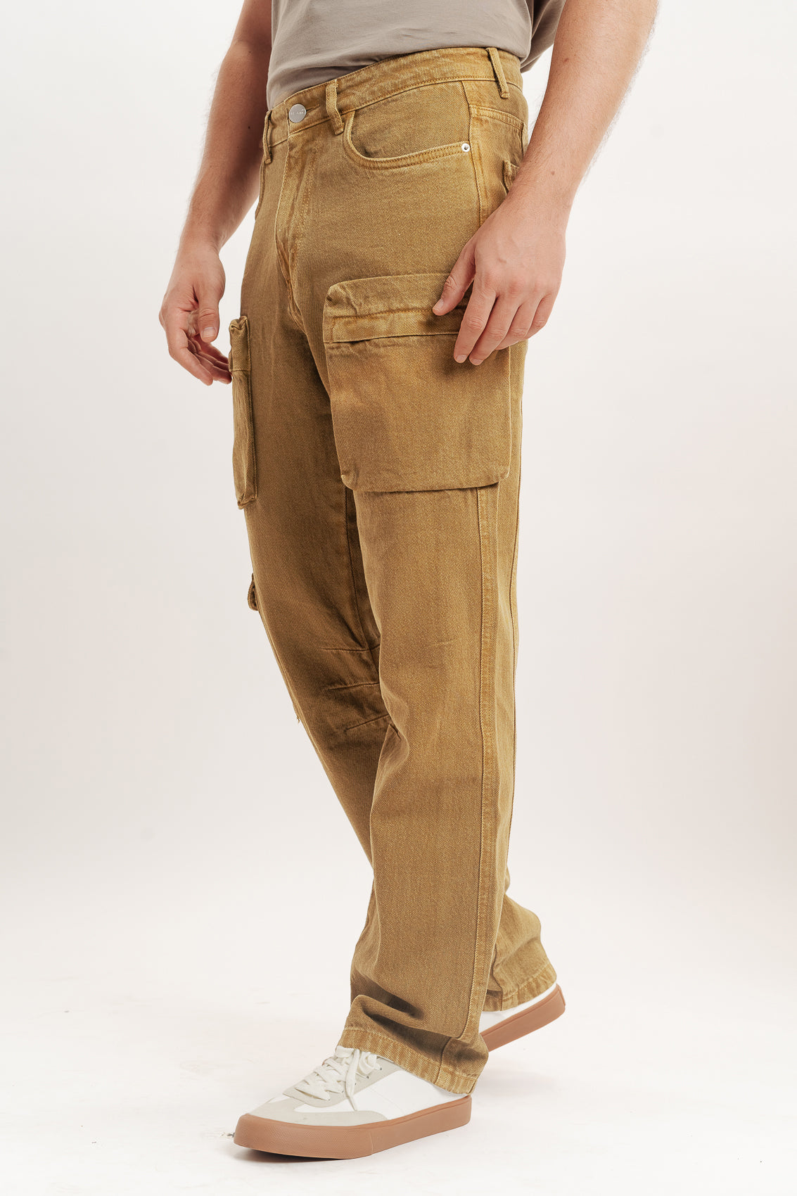 Men's Brown Straight Jeans