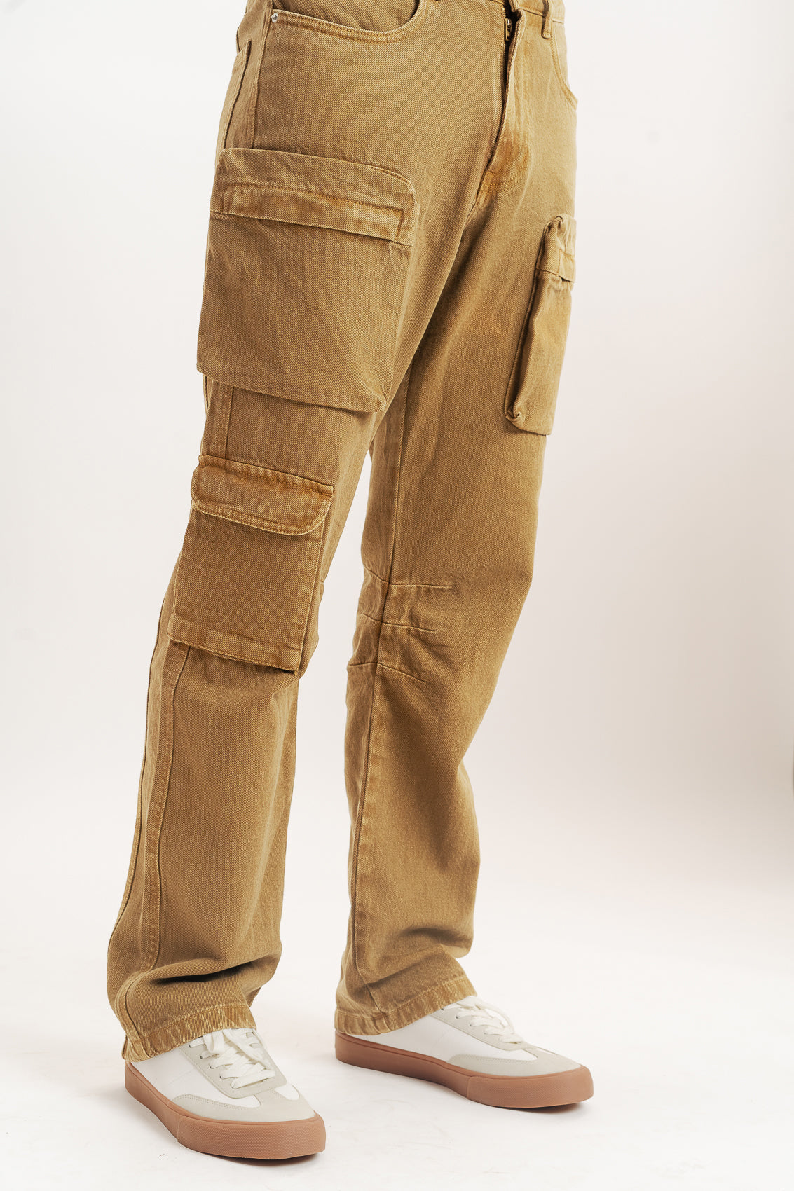 Men's Brown Straight Jeans