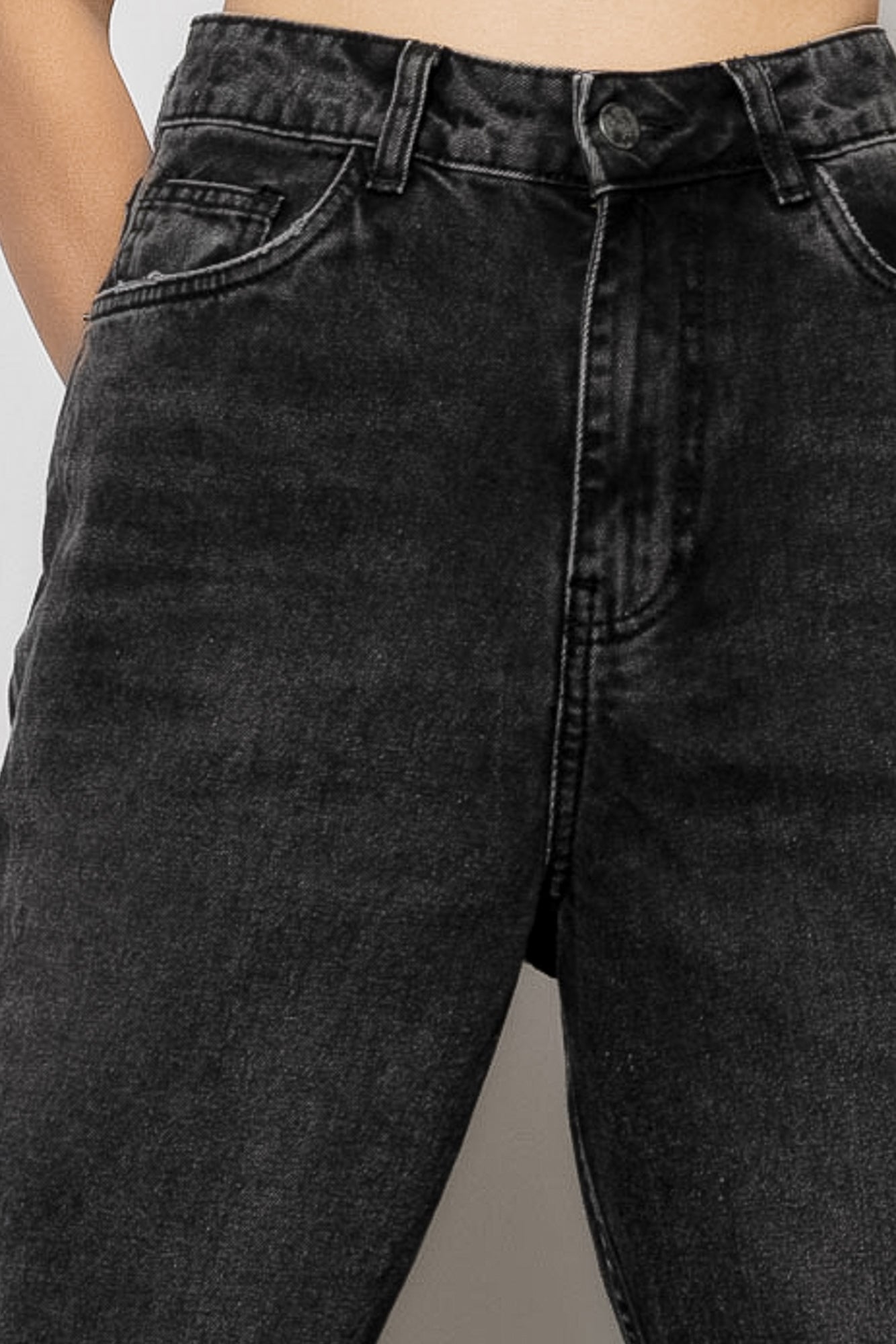 Charcoal Straight Jeans