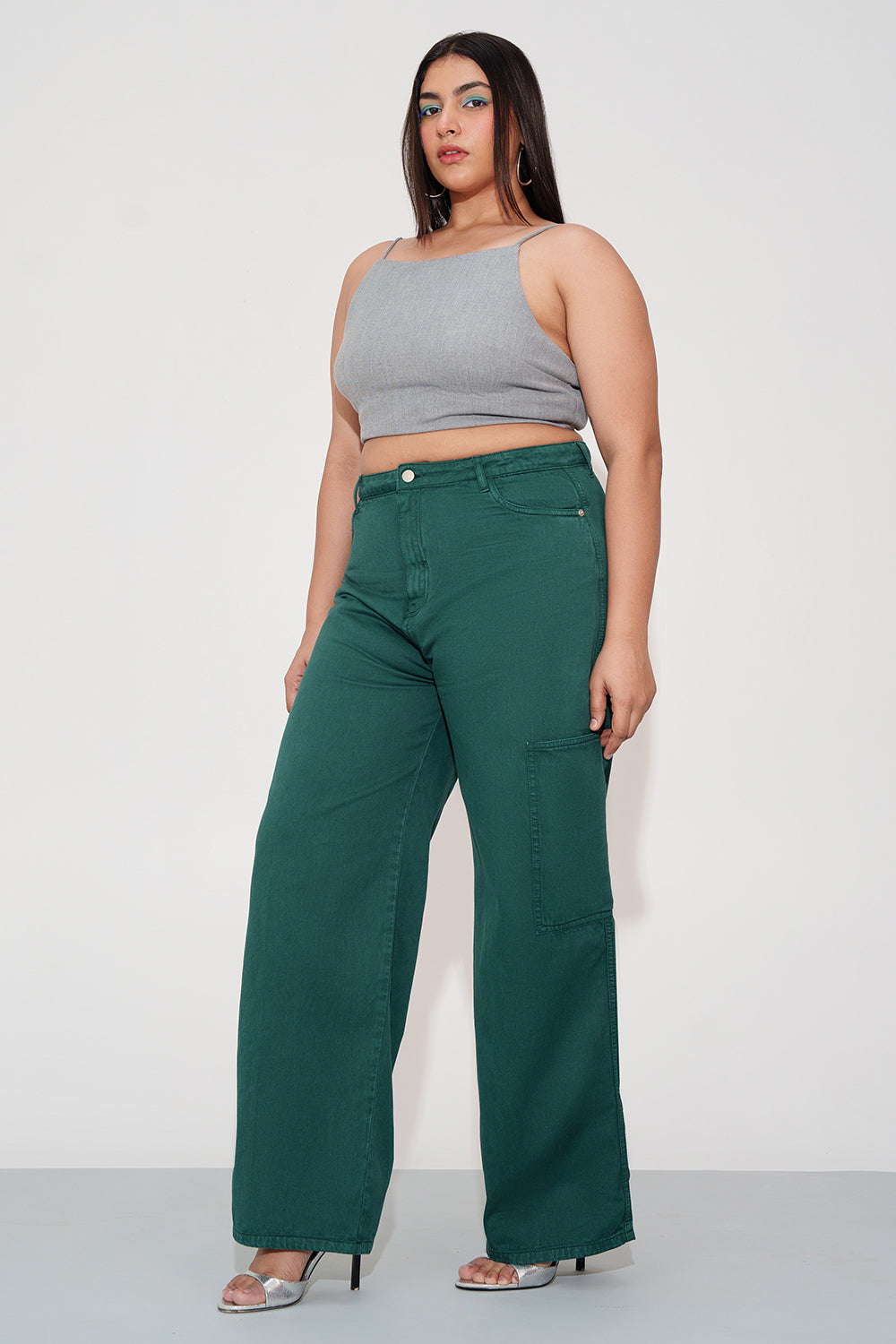 Green Blaze Trail Curve Straight Jeans