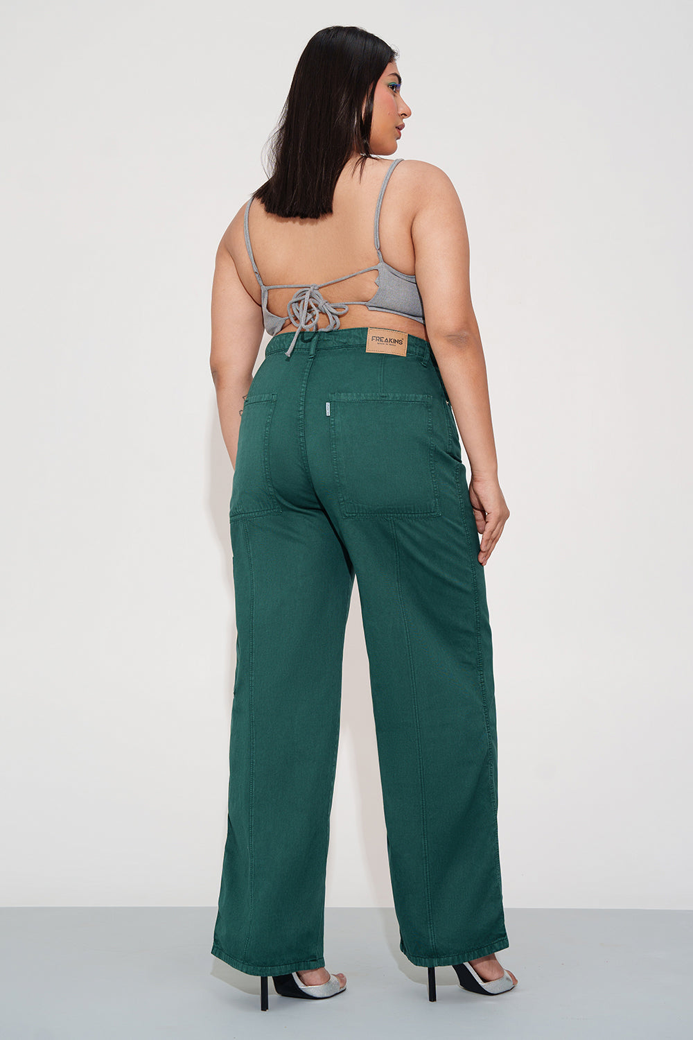 Green Blaze Trail Curve Straight Jeans