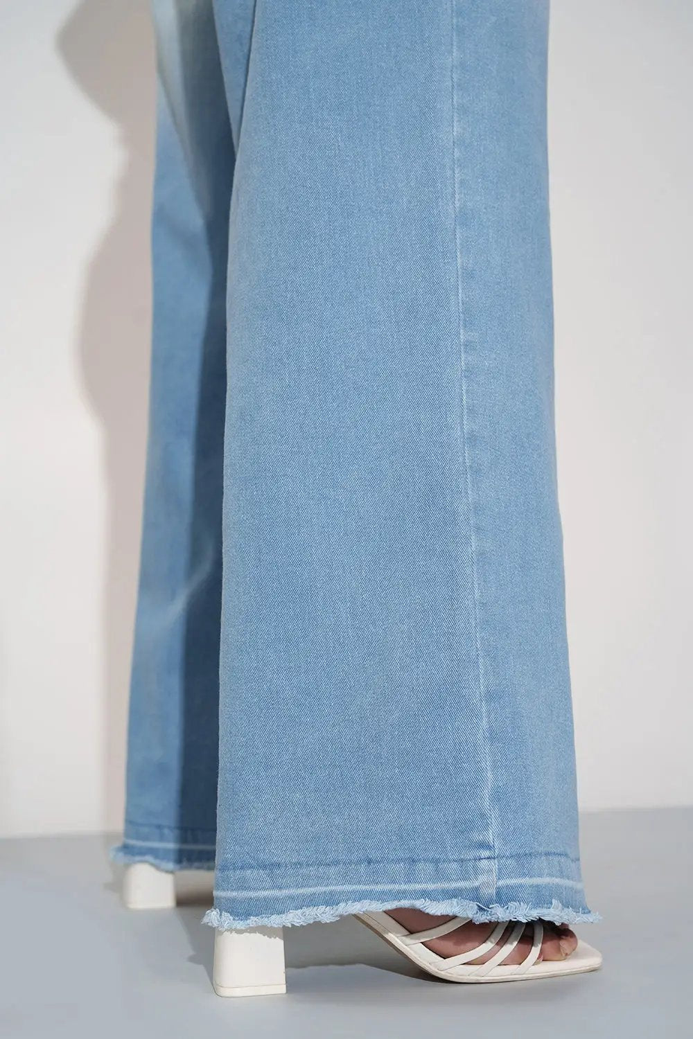 Cerulean Crush Curve Wide Leg Jeans