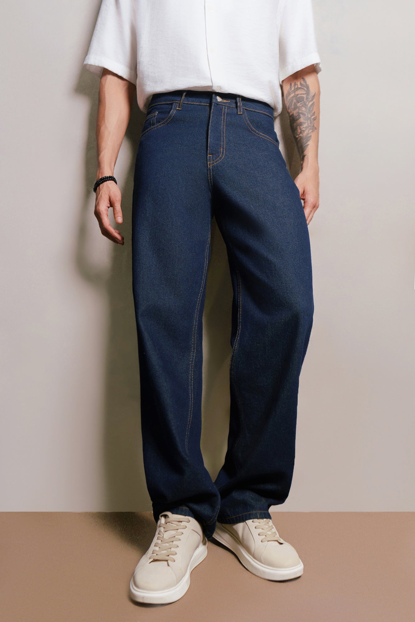 Dark Indigo Men's Baggy Jeans