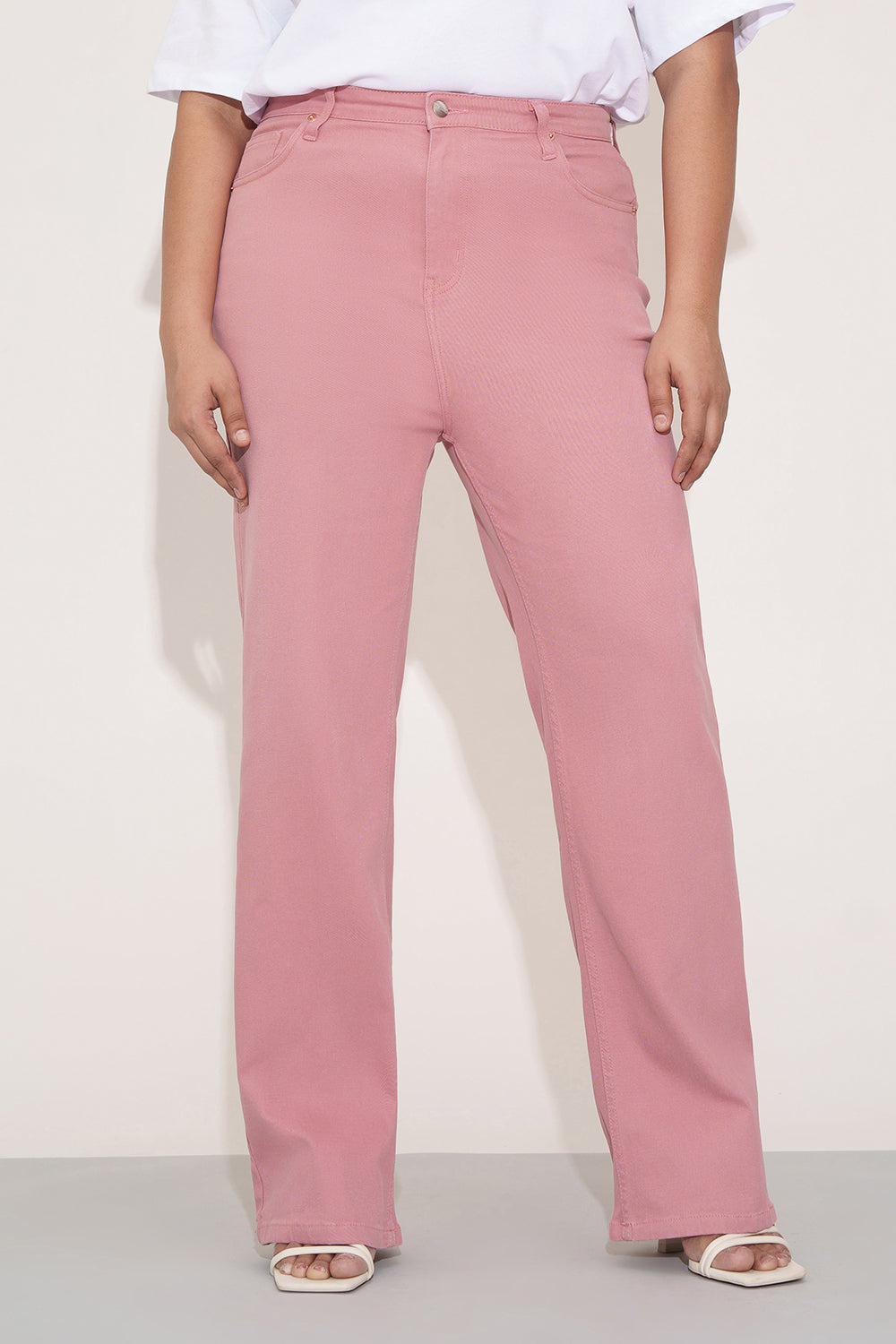 Wistful Rose Curve Straight Fit Jeans