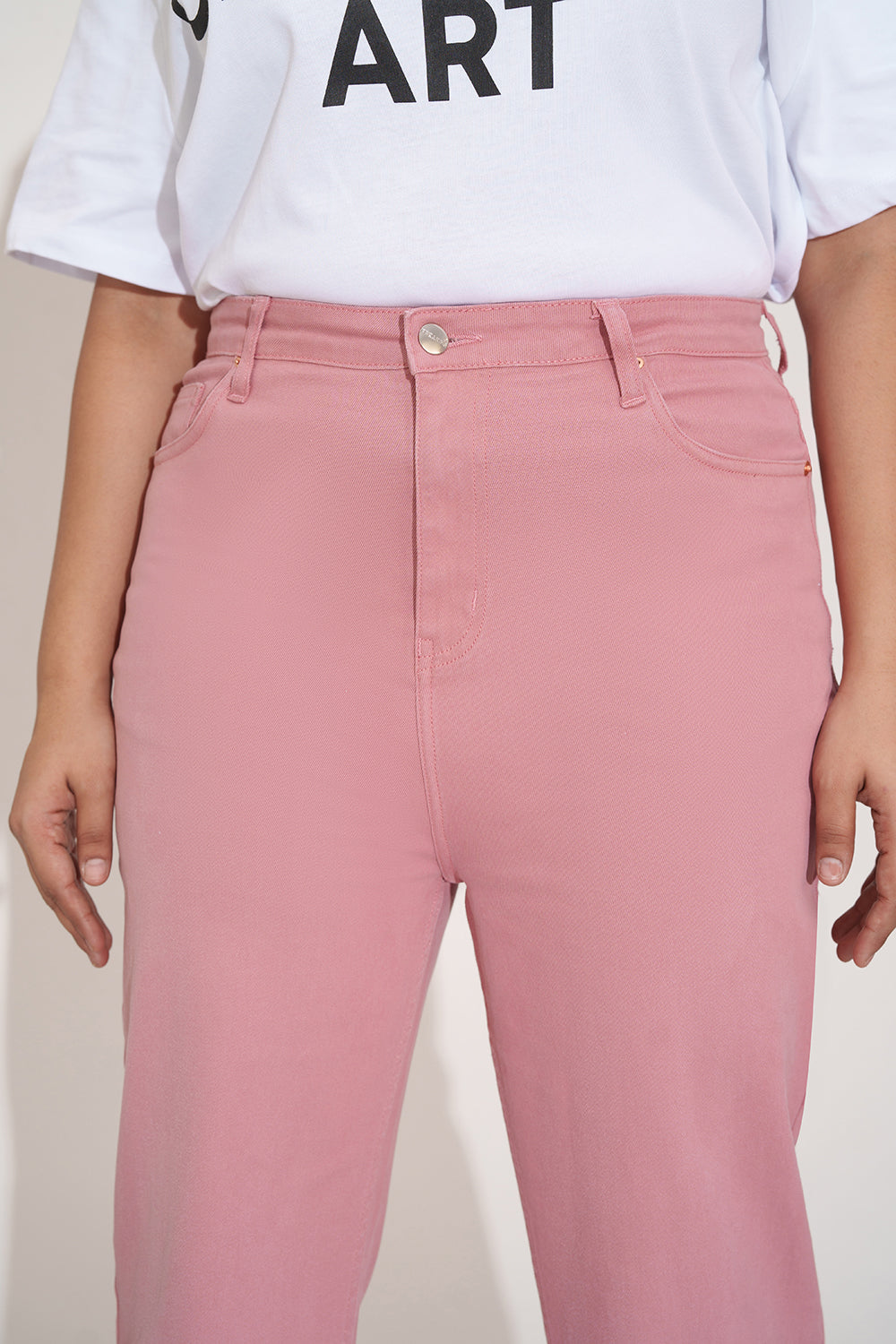 Wistful Rose Curve Straight Fit Jeans