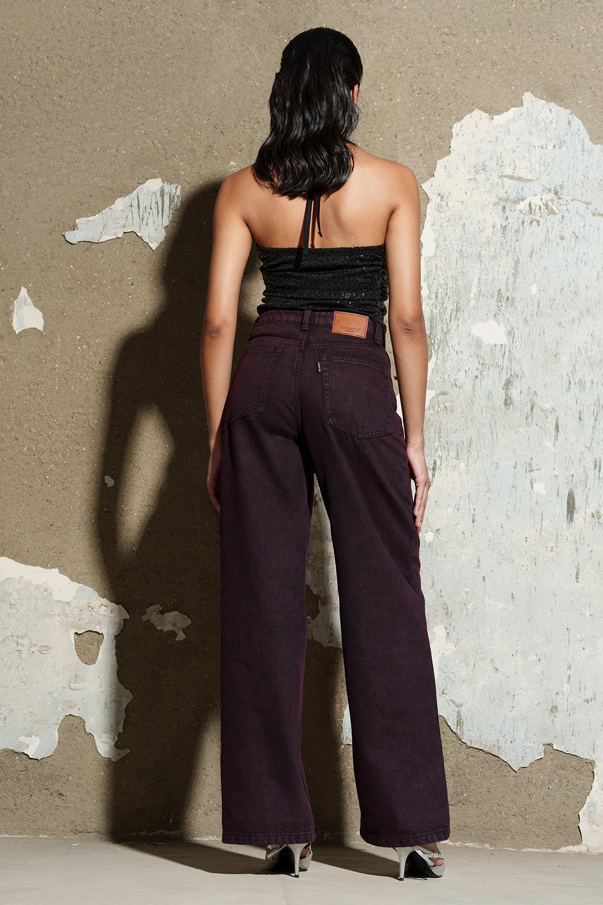 Midnight Merlot Wide Jeans