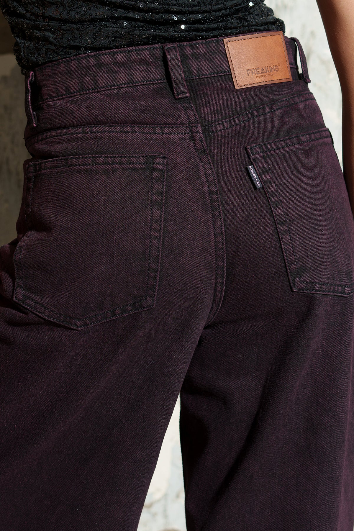 Midnight Merlot Wide Jeans