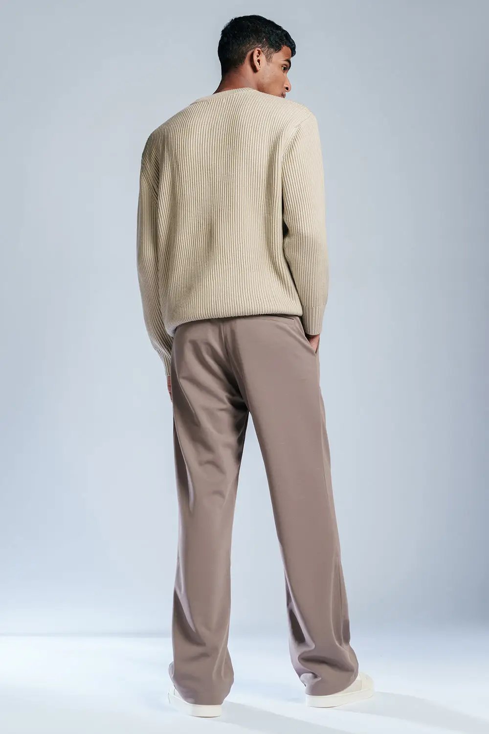 Drifter Taupe Men's Textured Korean Pants