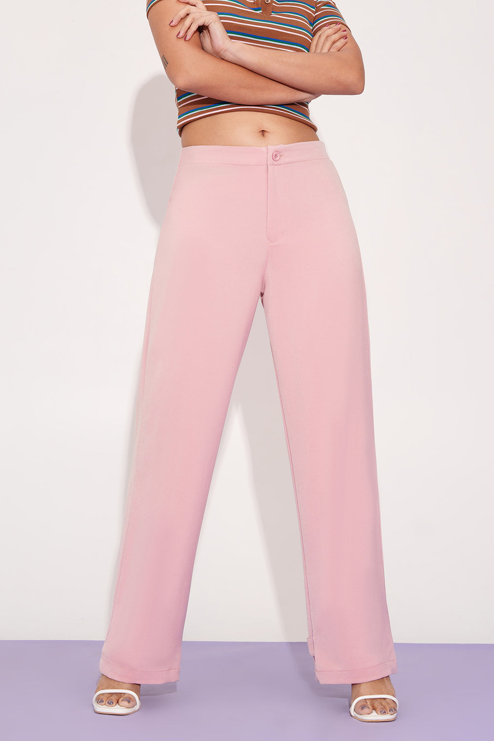 Briar Rose Adjustable Hem Korean Pants