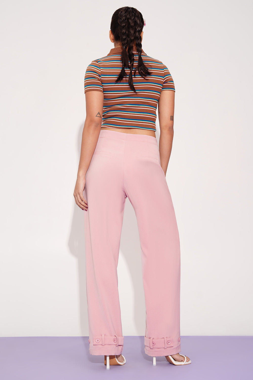 Briar Rose Adjustable Hem Korean Pants