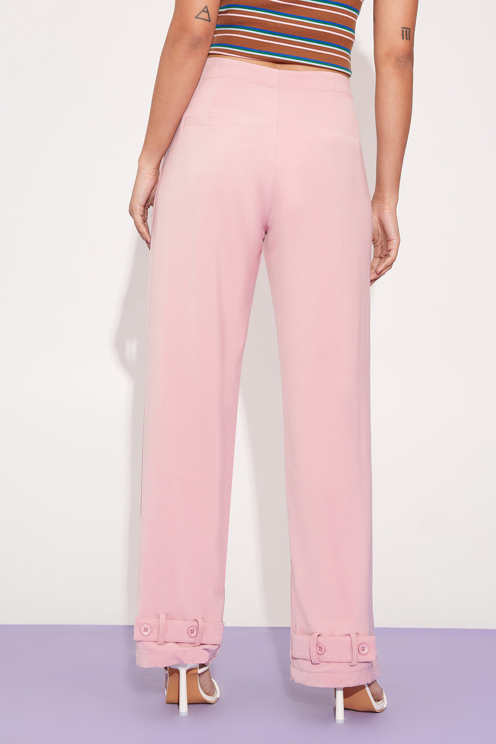 Briar Rose Adjustable Hem Korean Pants