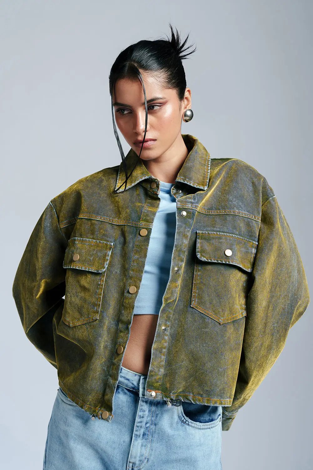 Velvet Moss Classic Denim Jacket