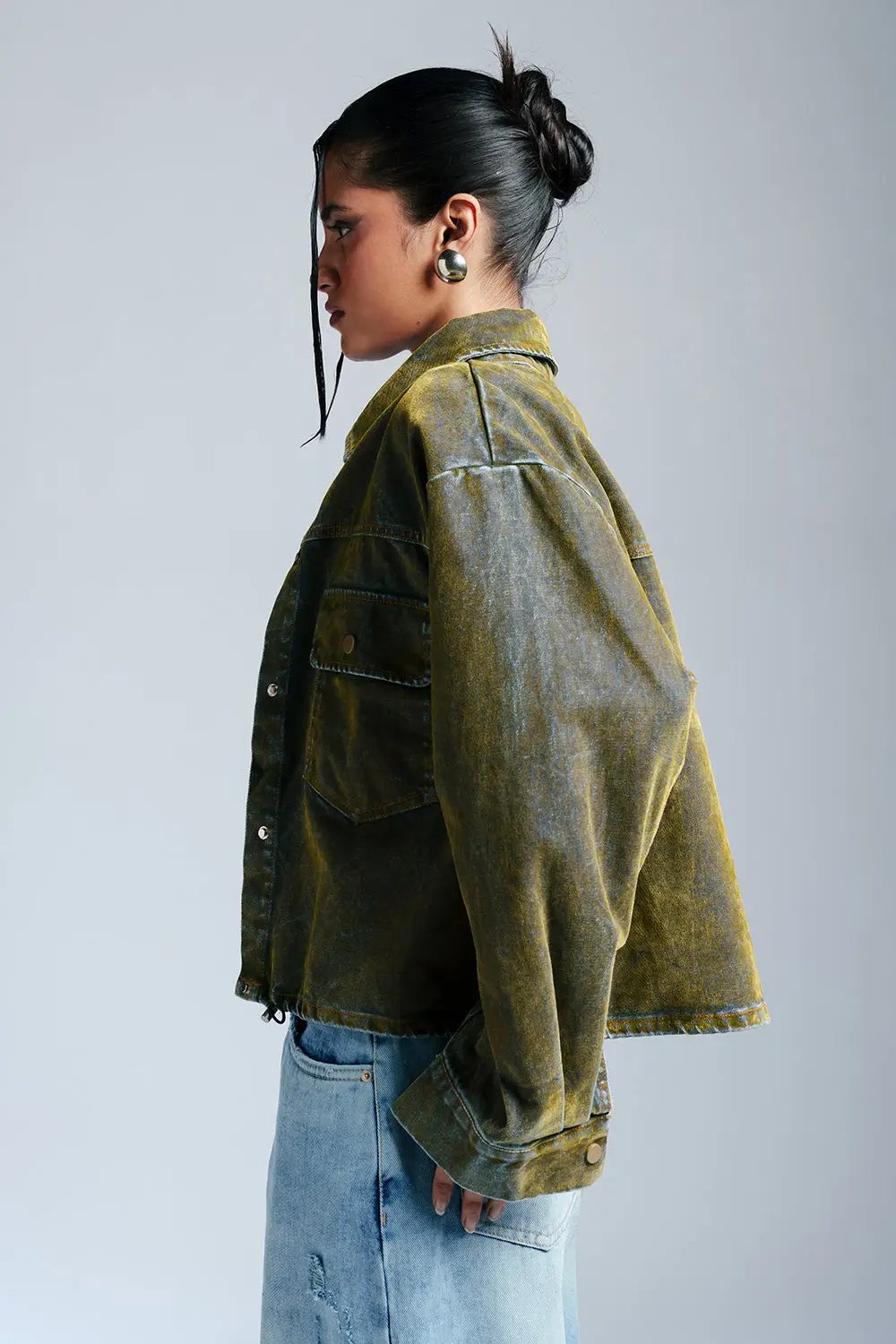 Velvet Moss Classic Denim Jacket