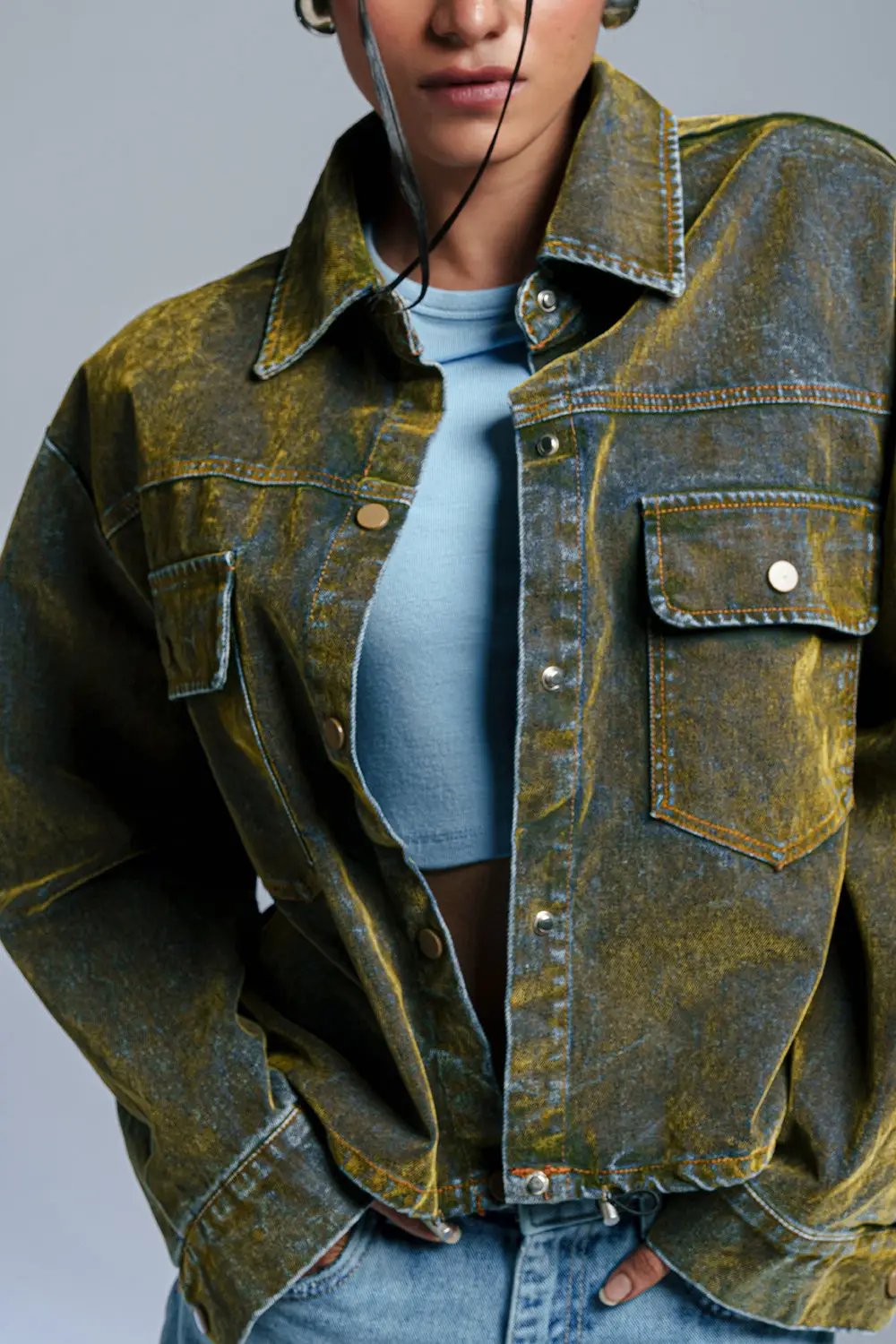 Velvet Moss Classic Denim Jacket