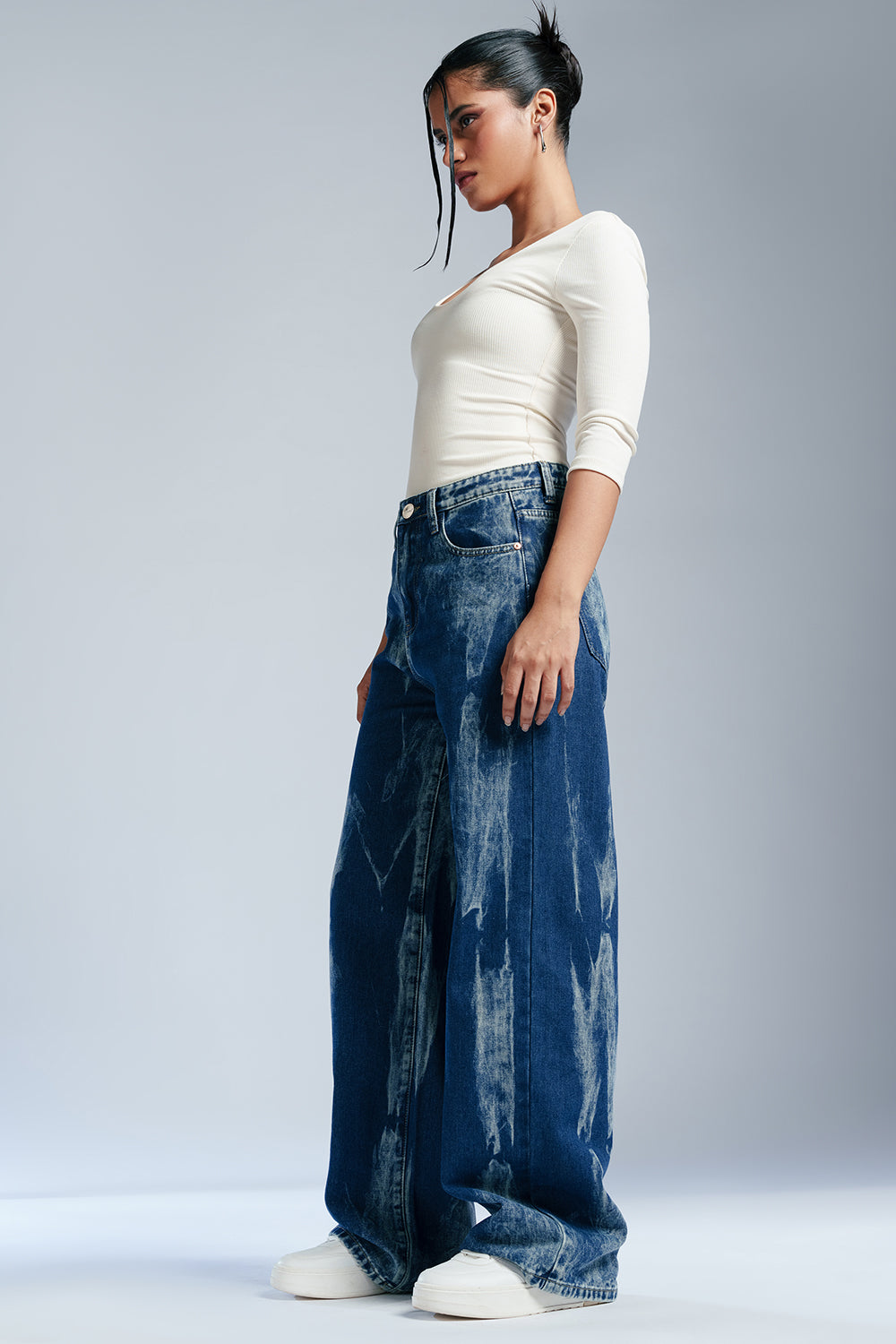 Indigo Twilight Wide Leg Jeans