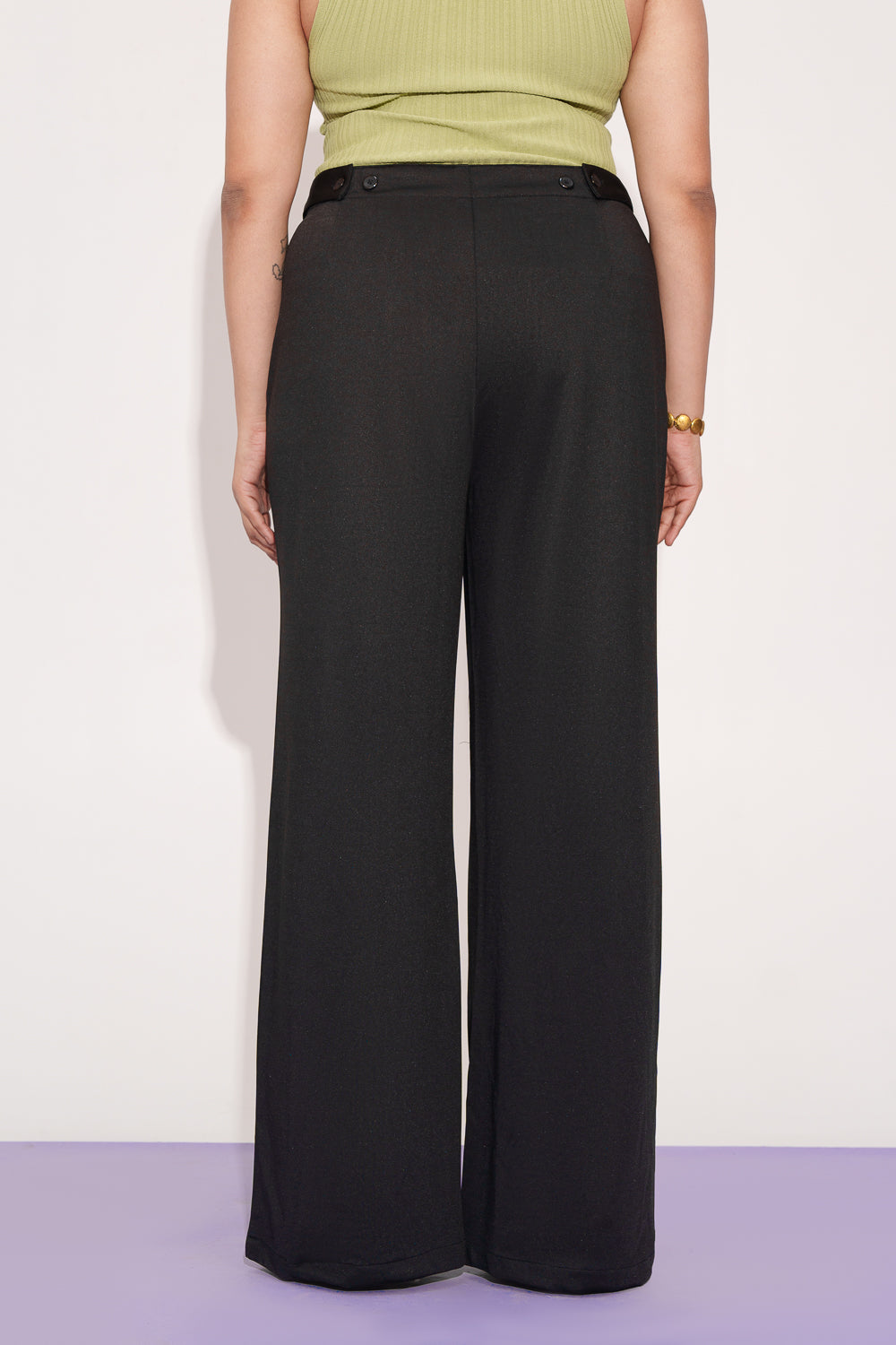 Gothic Luxe Curve Adjustable Korean Pants