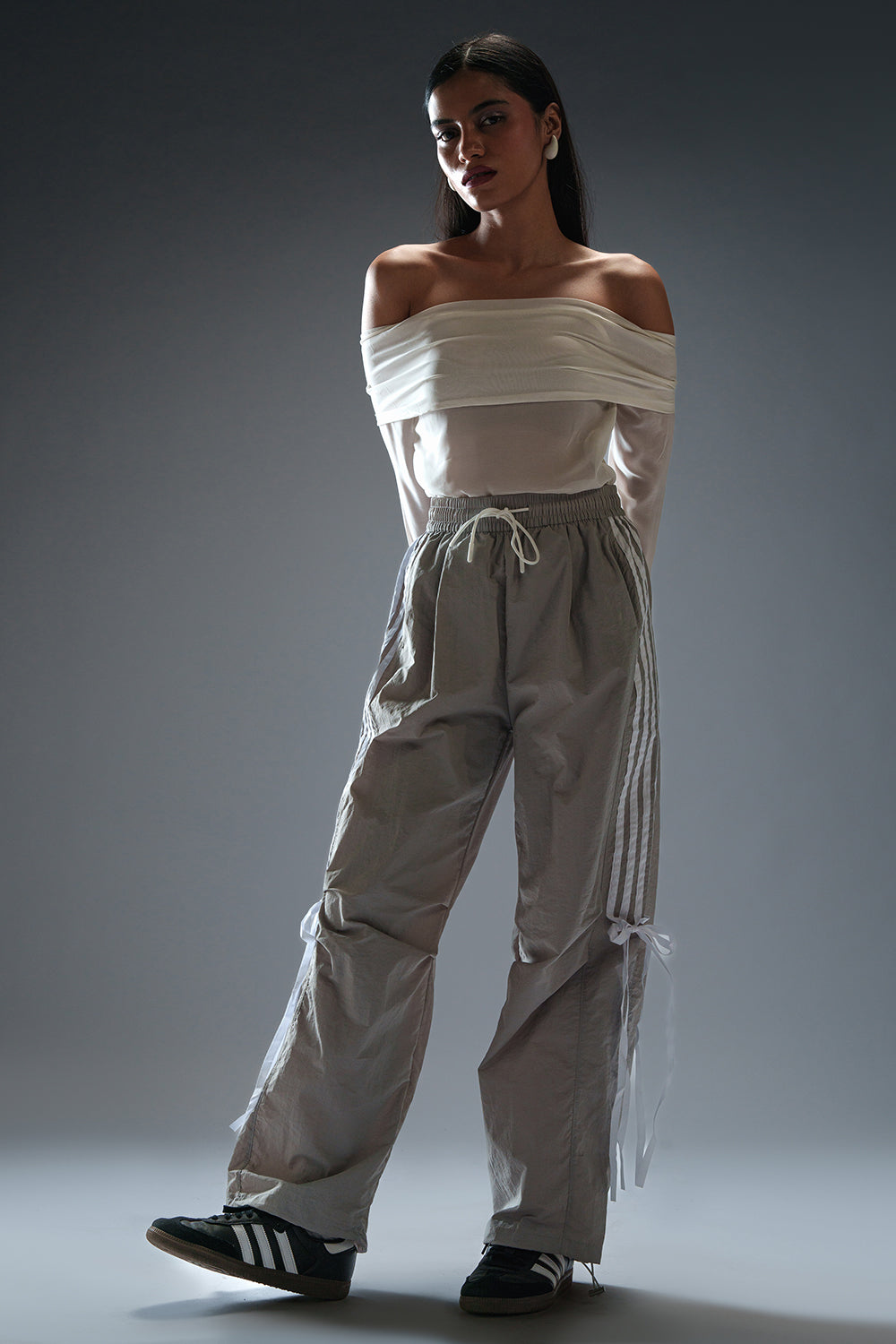 Steel Street Grey Parachute Pants