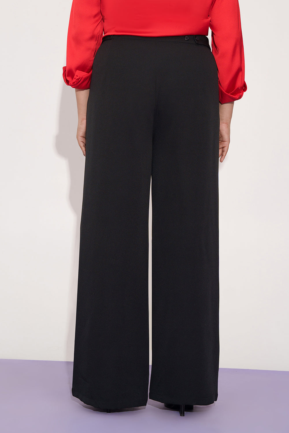 Dark Siren Curve Wide Leg Adjustable Korean Pants