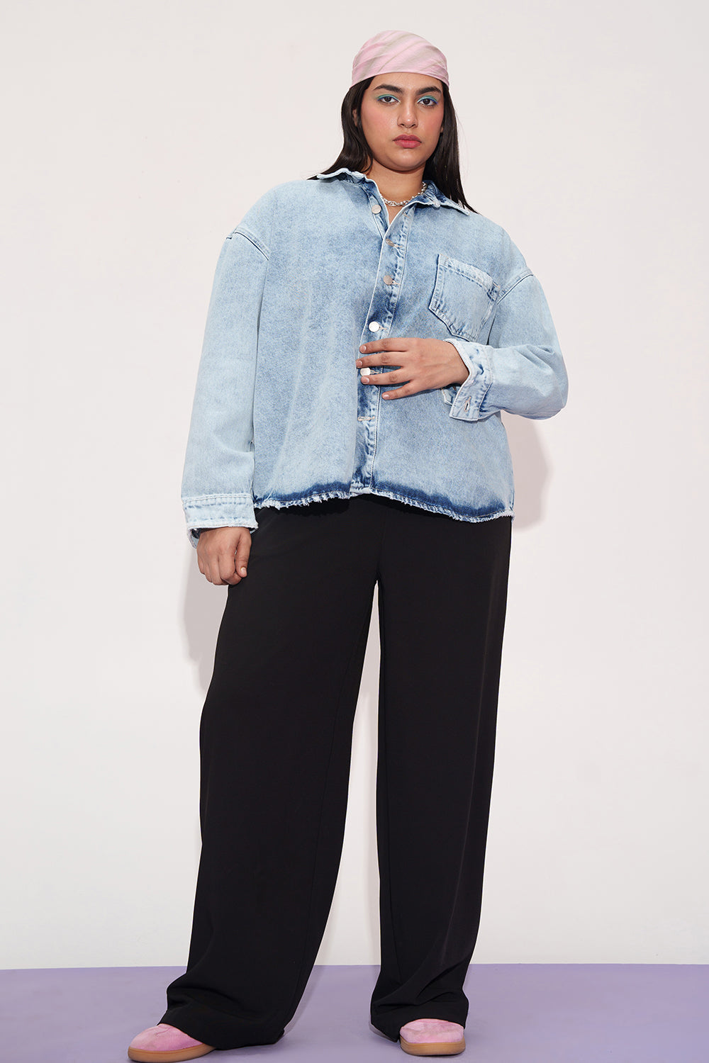Old-School Denim Vintage Shacket